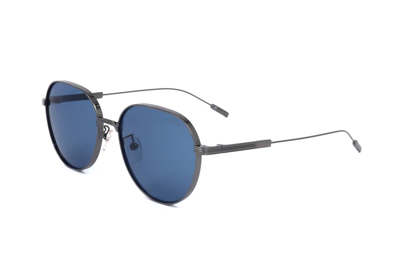 Gafas de sol Ermenegildo Zegna EZ0227-D 08V - Diseño de metal plateado para hombre