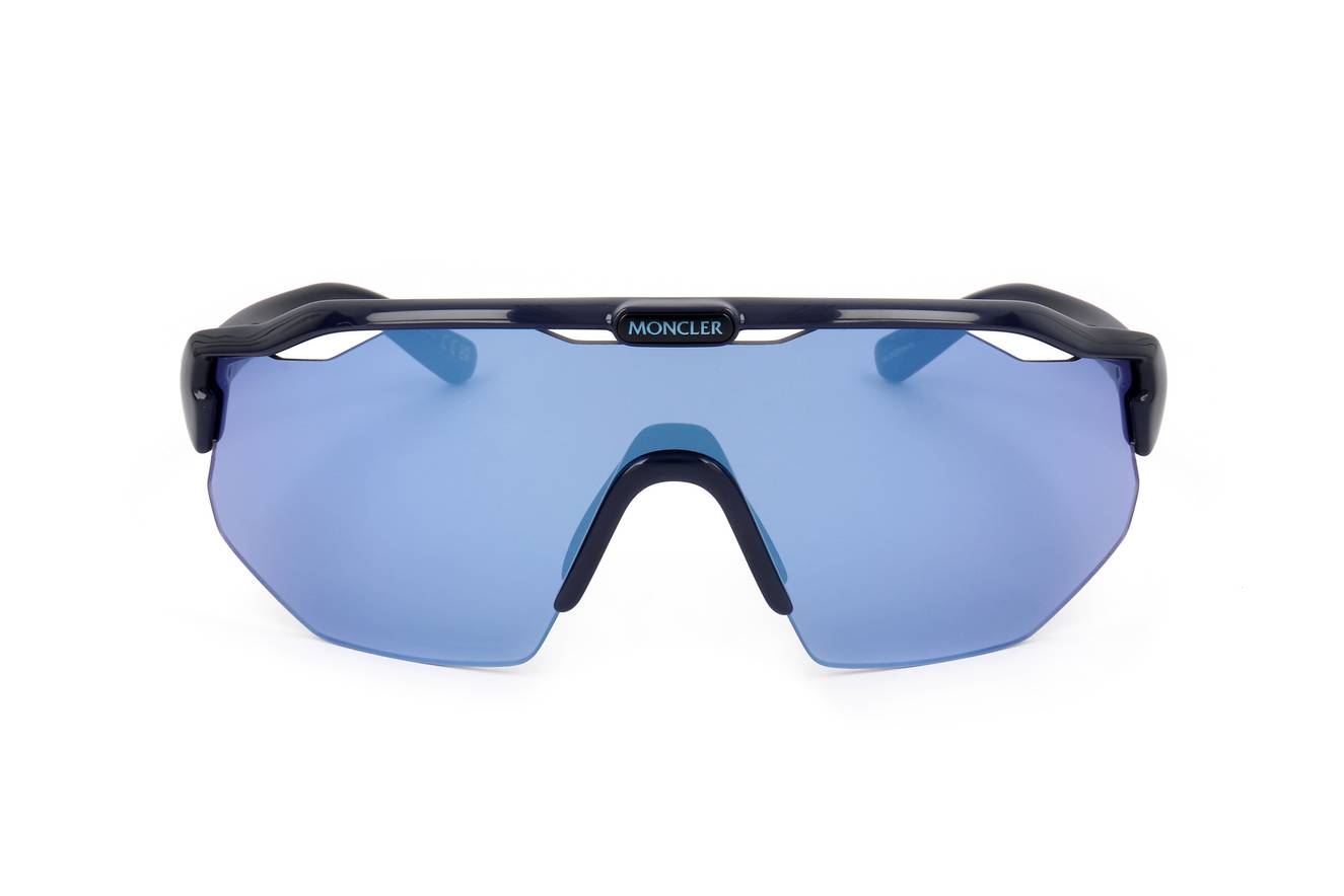 Gafas de sol Moncler ML0271K 90X - Diseño cycling azul y negro unisex