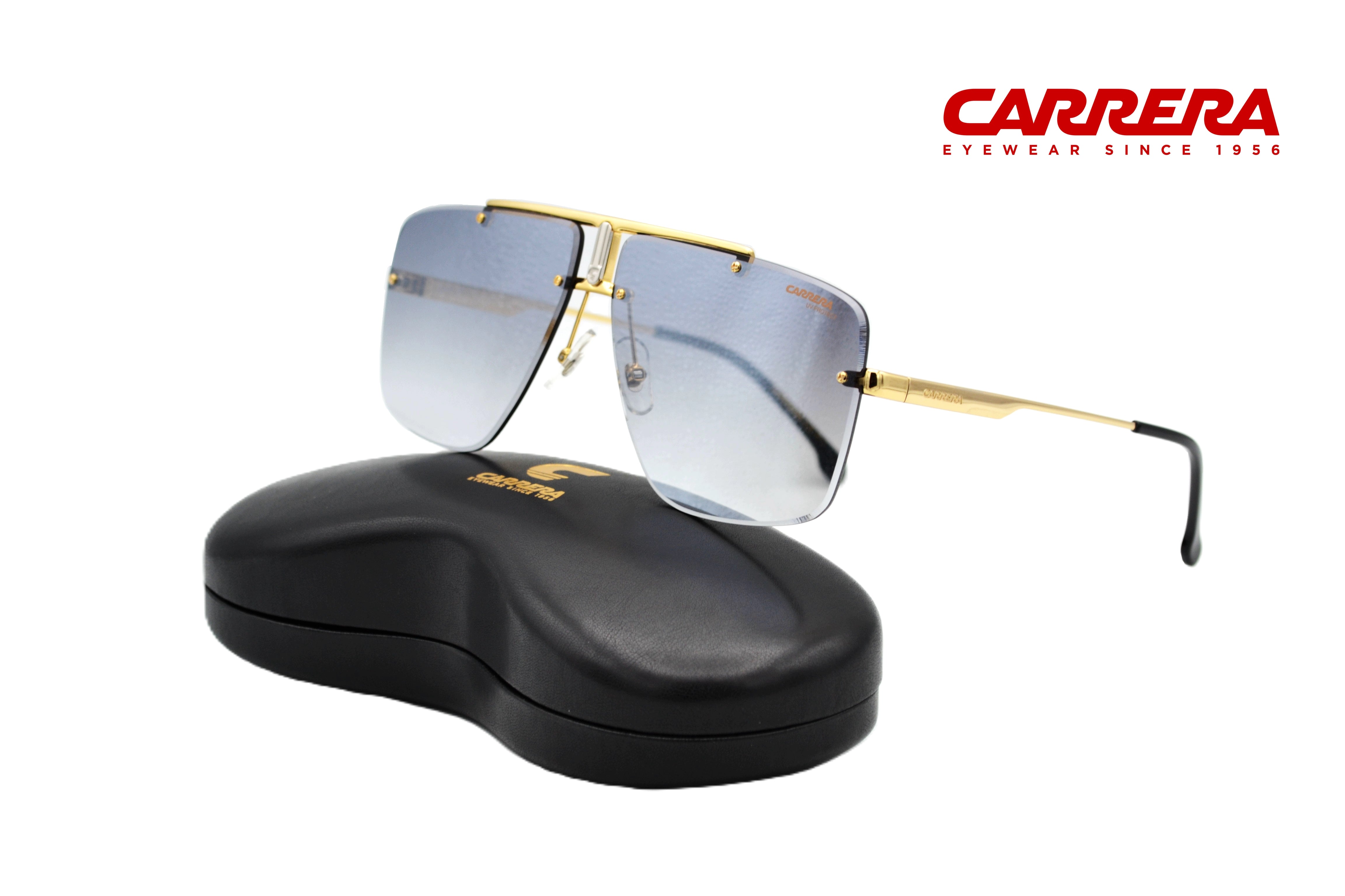 CARRERA sunglasses for men, rectangular design, gold metal 1016S RHLIC