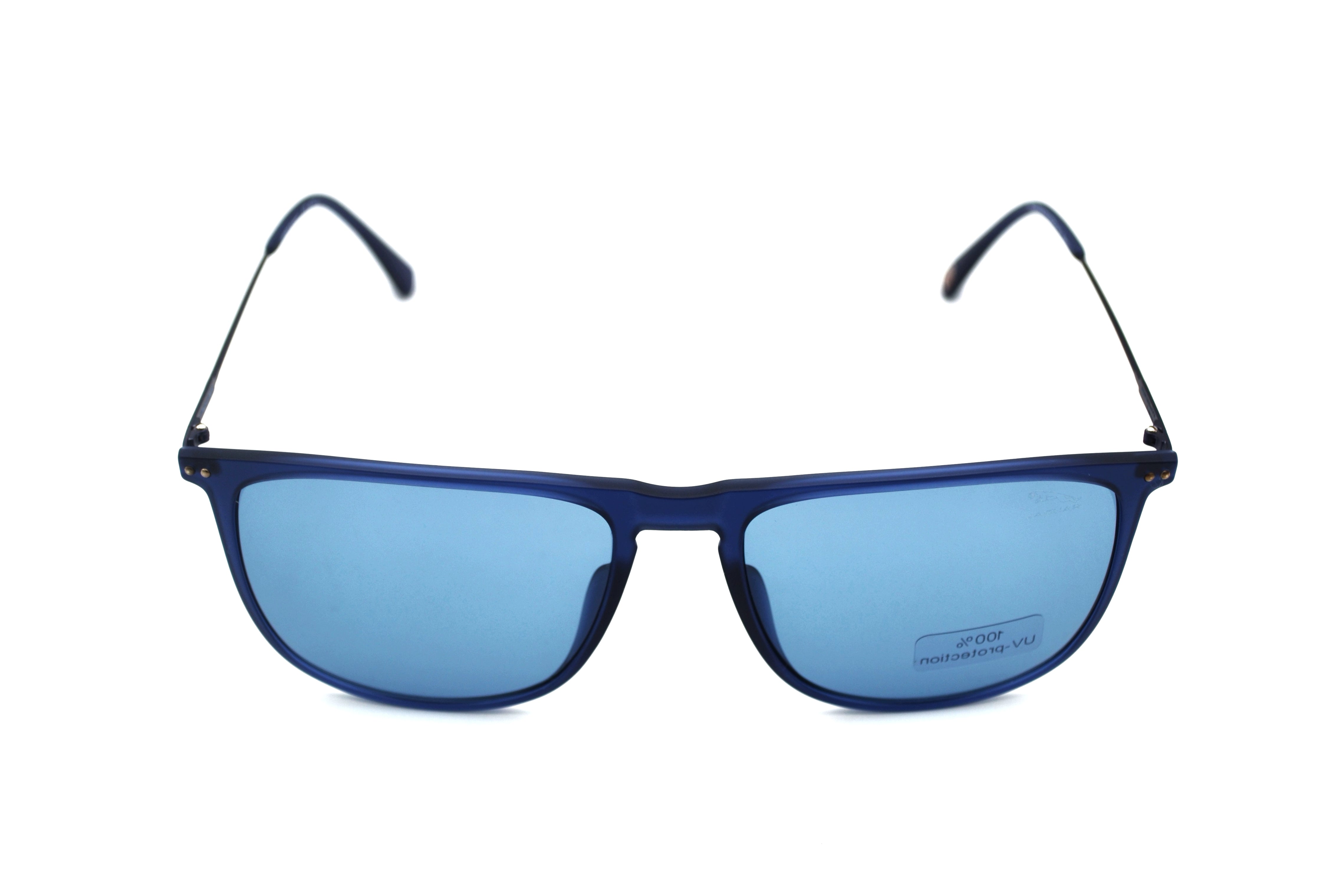 Jaguar Gafas de sol 37616-3100 - Diseño clásico de acetato clásico con montura y lentes azules para hombre
