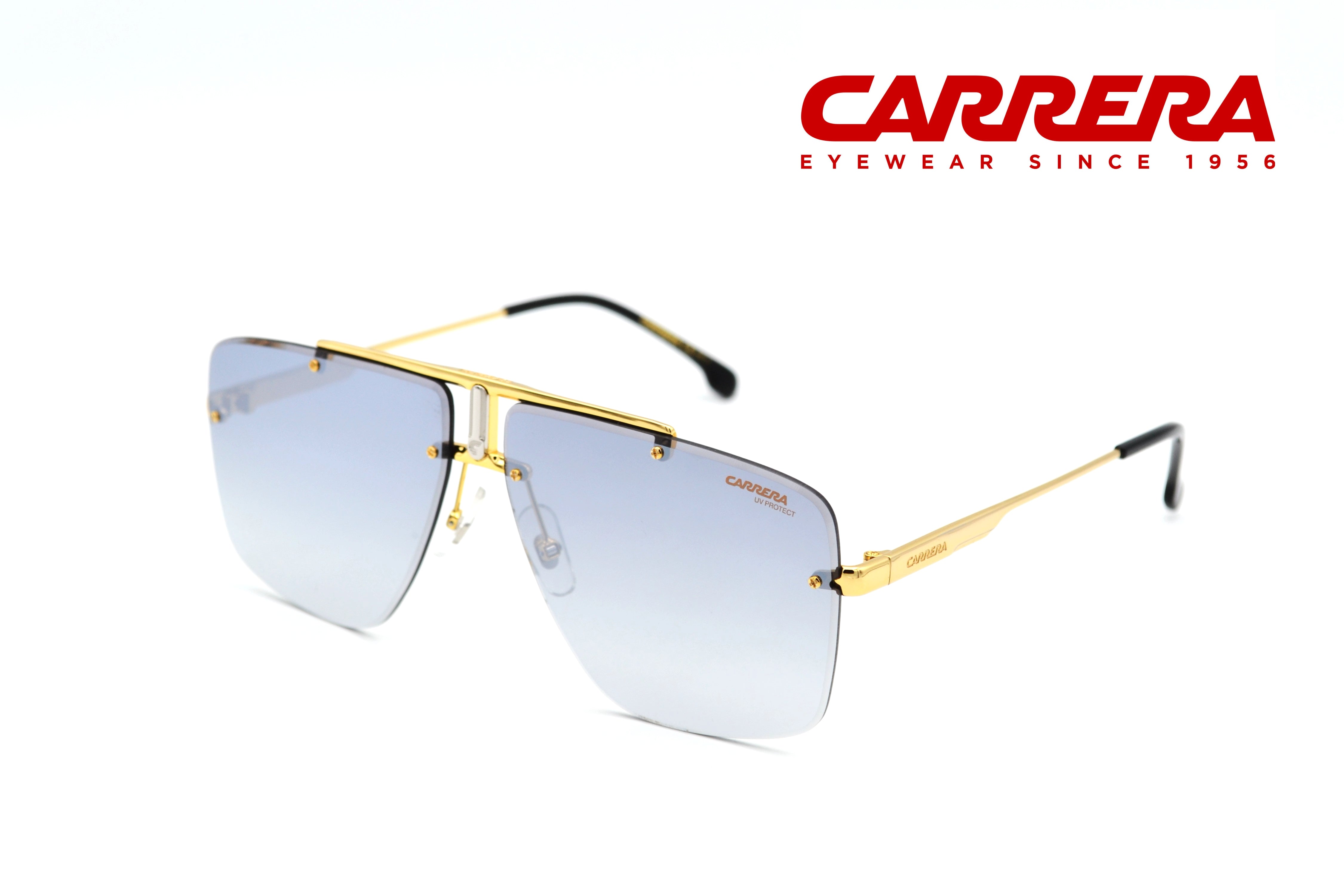 CARRERA sunglasses for men, rectangular design, gold metal 1016S RHLIC