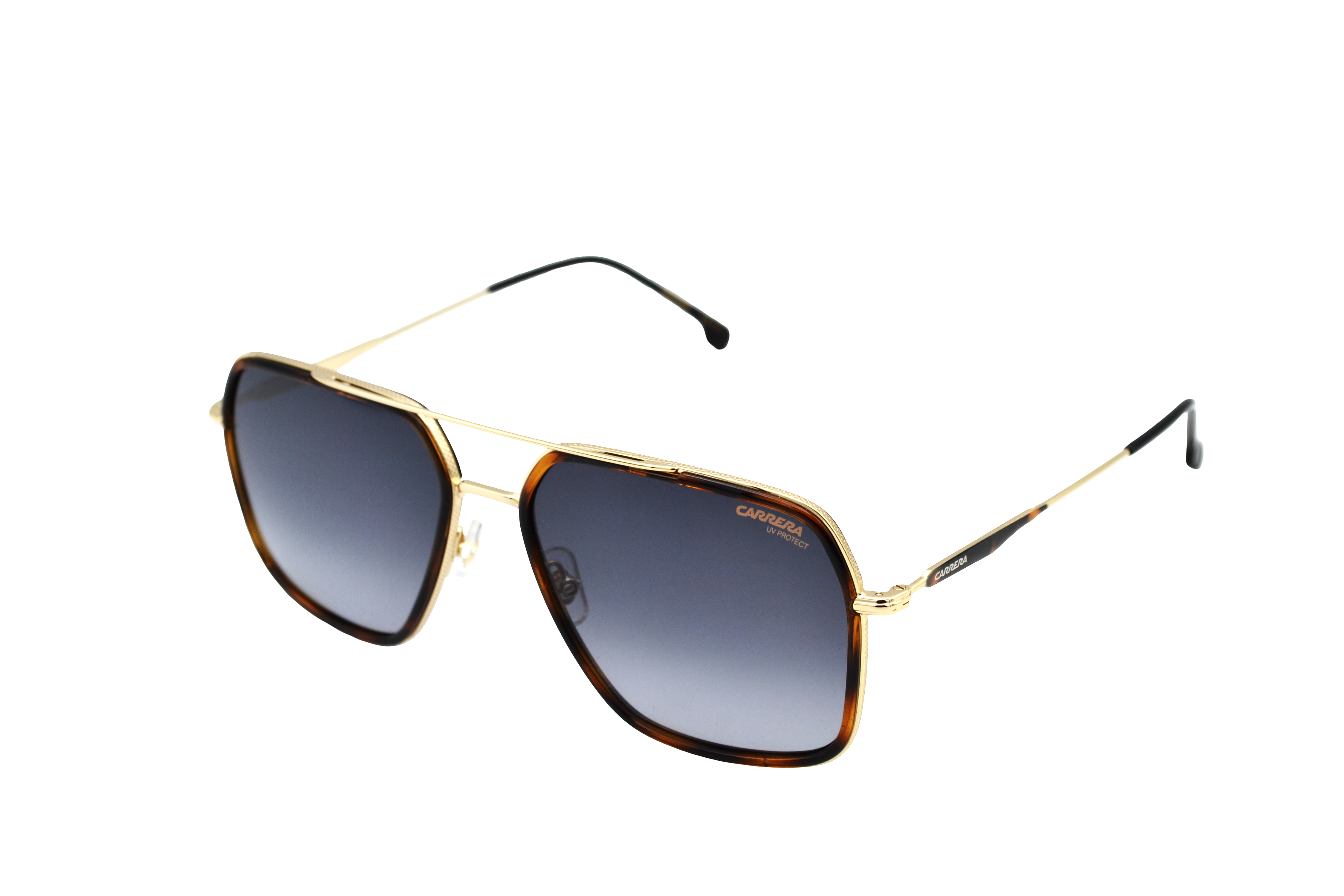 Gafas de sol CARRERA para hombre, con cuero rectangular metal dorado 273S 08690