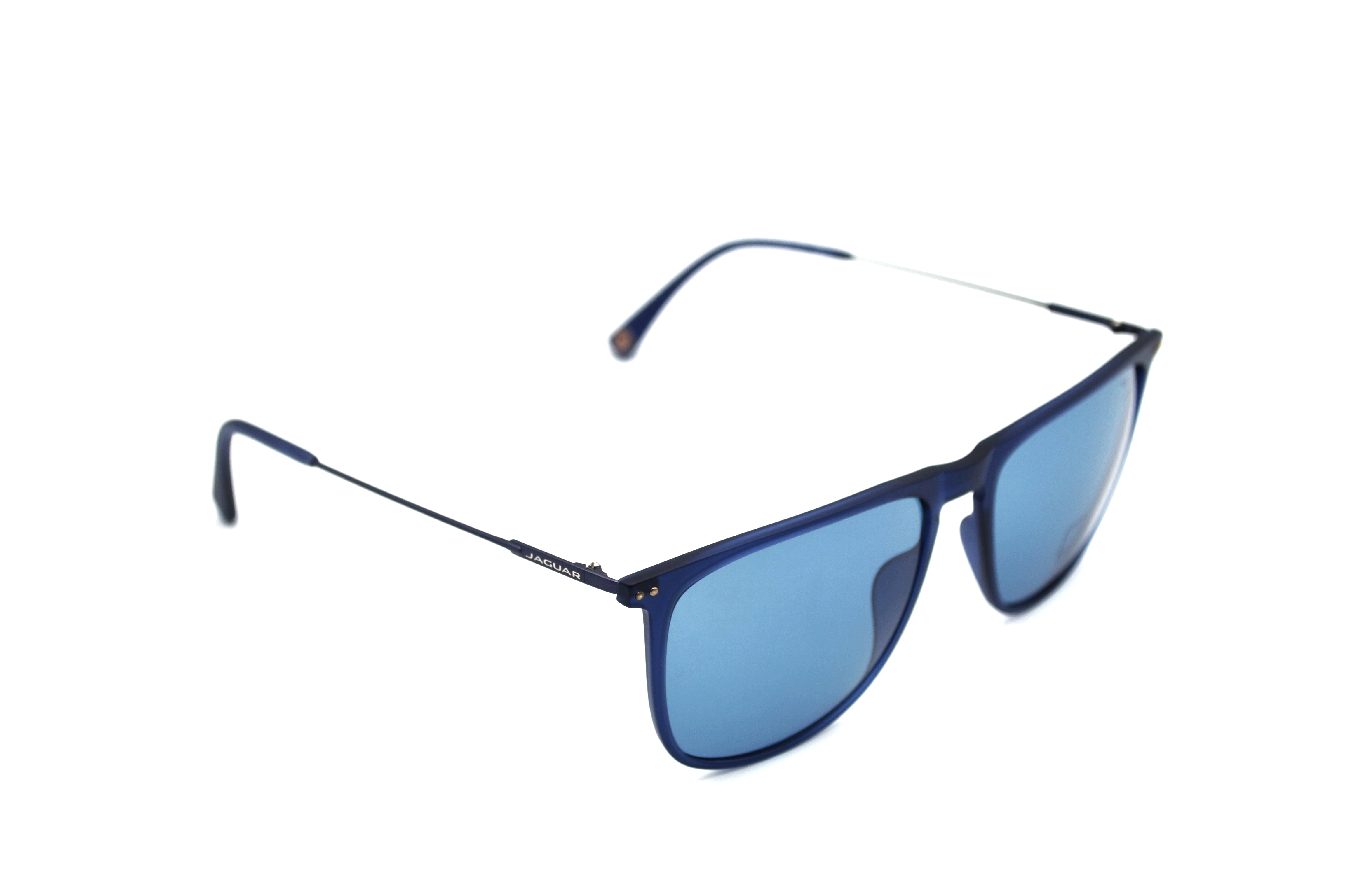 Jaguar Gafas de sol 37616-3100 - Diseño clásico de acetato clásico con montura y lentes azules para hombre