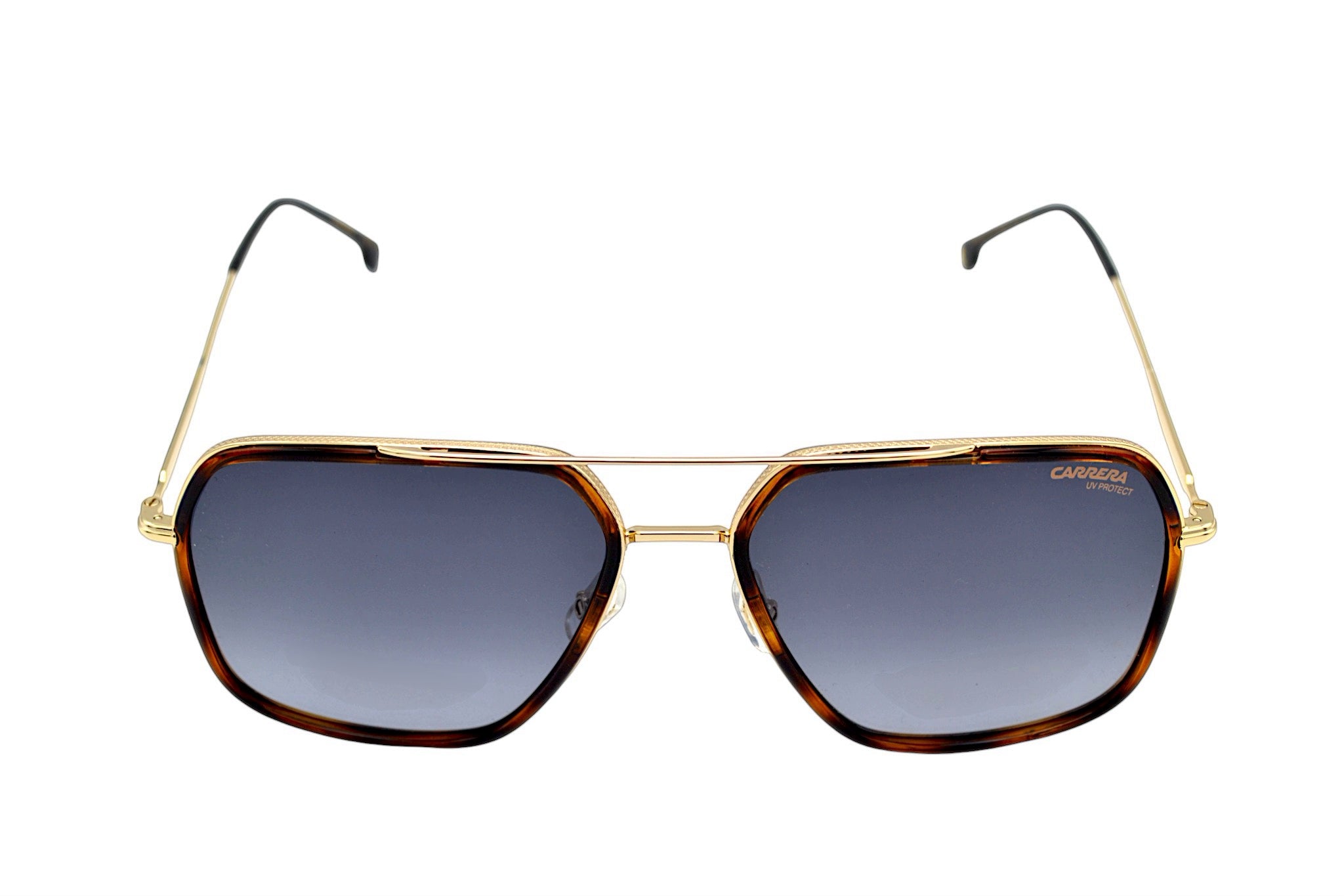 Gafas de sol CARRERA para hombre, con cuero rectangular metal dorado 273S 08690