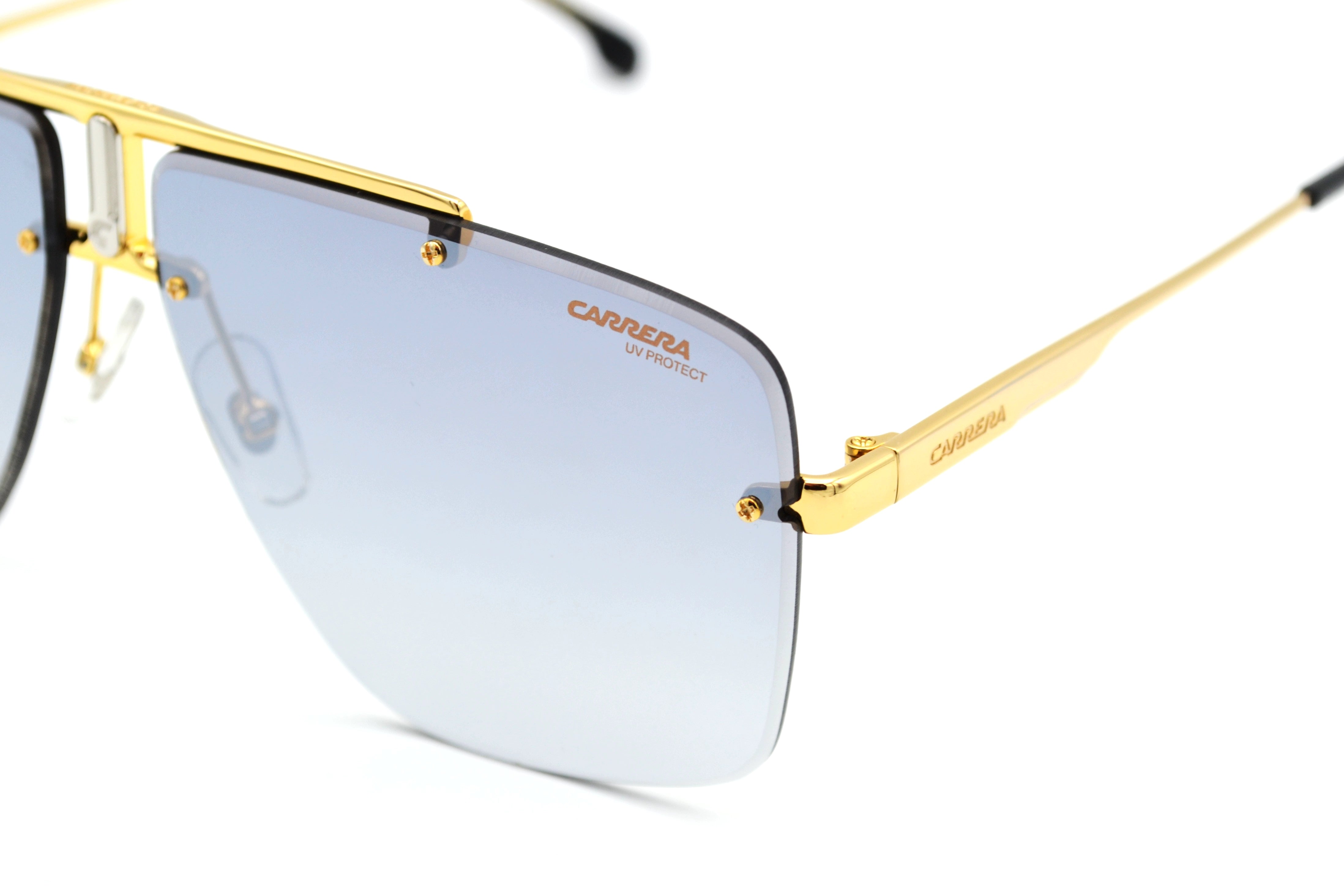 CARRERA sunglasses for men, rectangular design, gold metal 1016S RHLIC