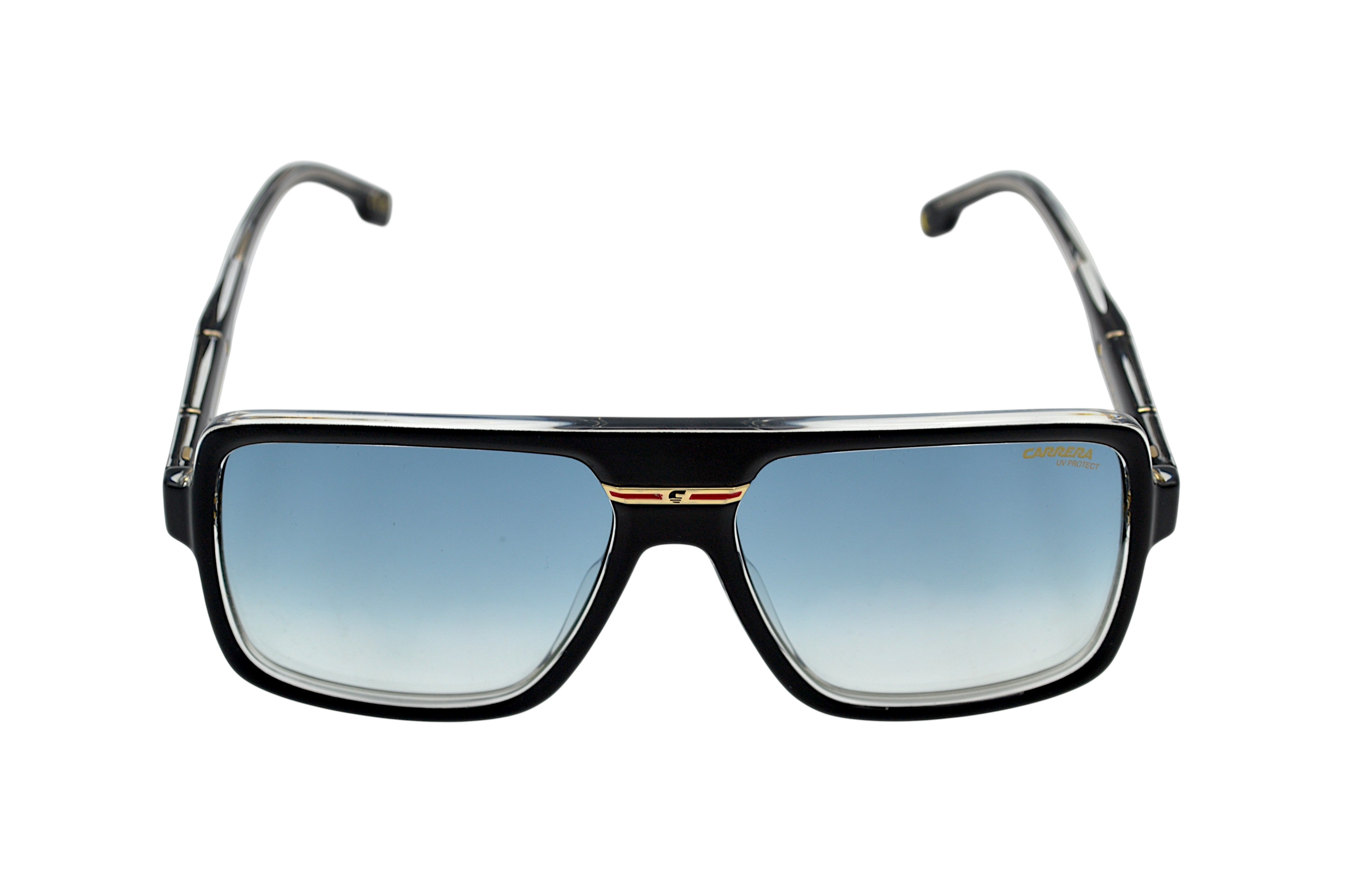Gafas de sol CARRERA - Made in Italy para hombre diseño rectangular, acetato negro VICTORY C09S