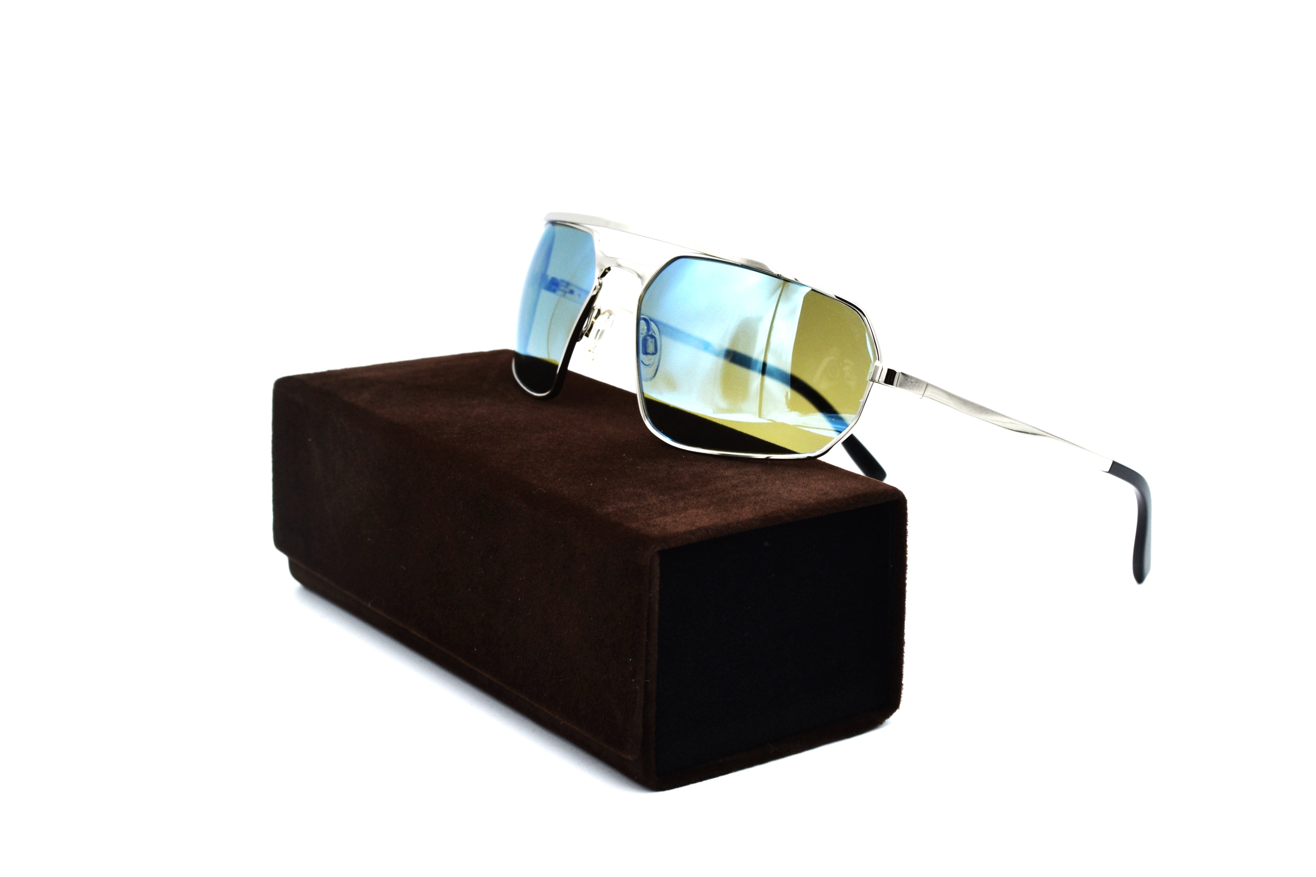 Gafas de sol Serengeti HINKLEY SS570006 Diseño de metal plateado, para hombre