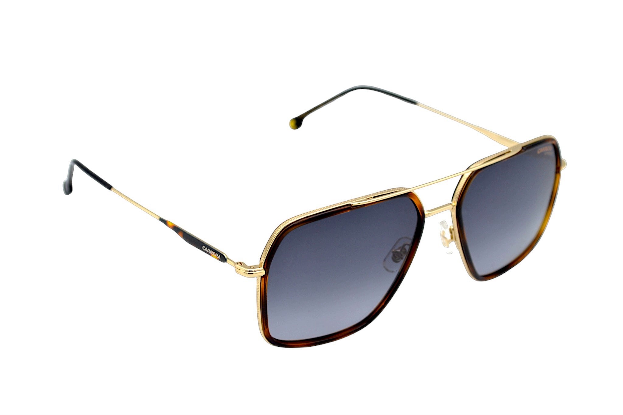 Gafas de sol CARRERA para hombre, con cuero rectangular metal dorado 273S 08690