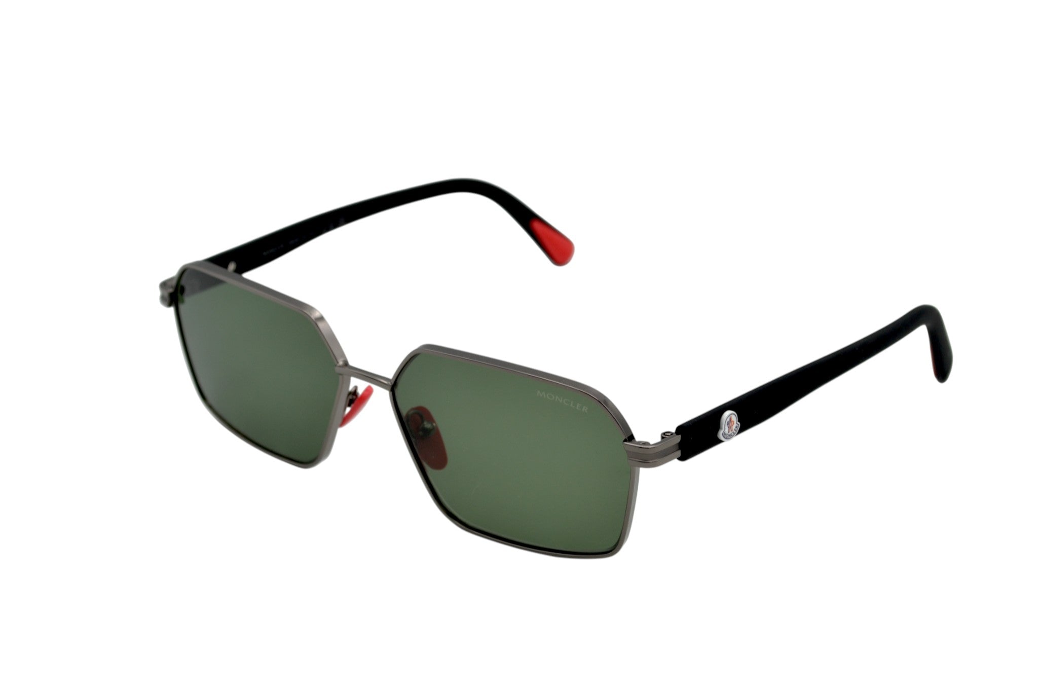 Gafas de sol Moncler Montage ML0268 12R 3P Polarizadas - Diseño rectangular de metal y nylon