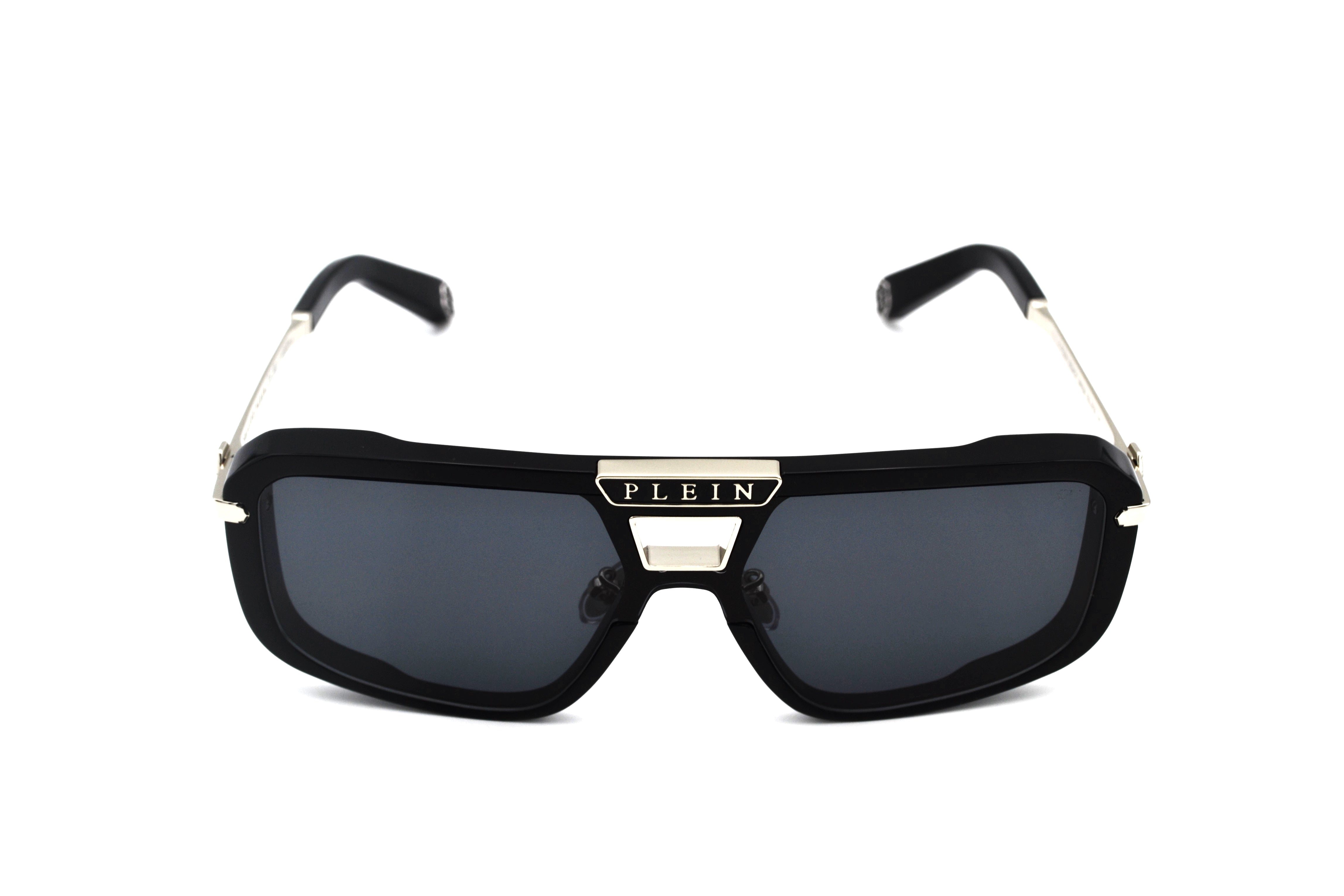 Philipp Plein Sunglasses - Plein Legacy SPP008, Acetate and silver metal design for men