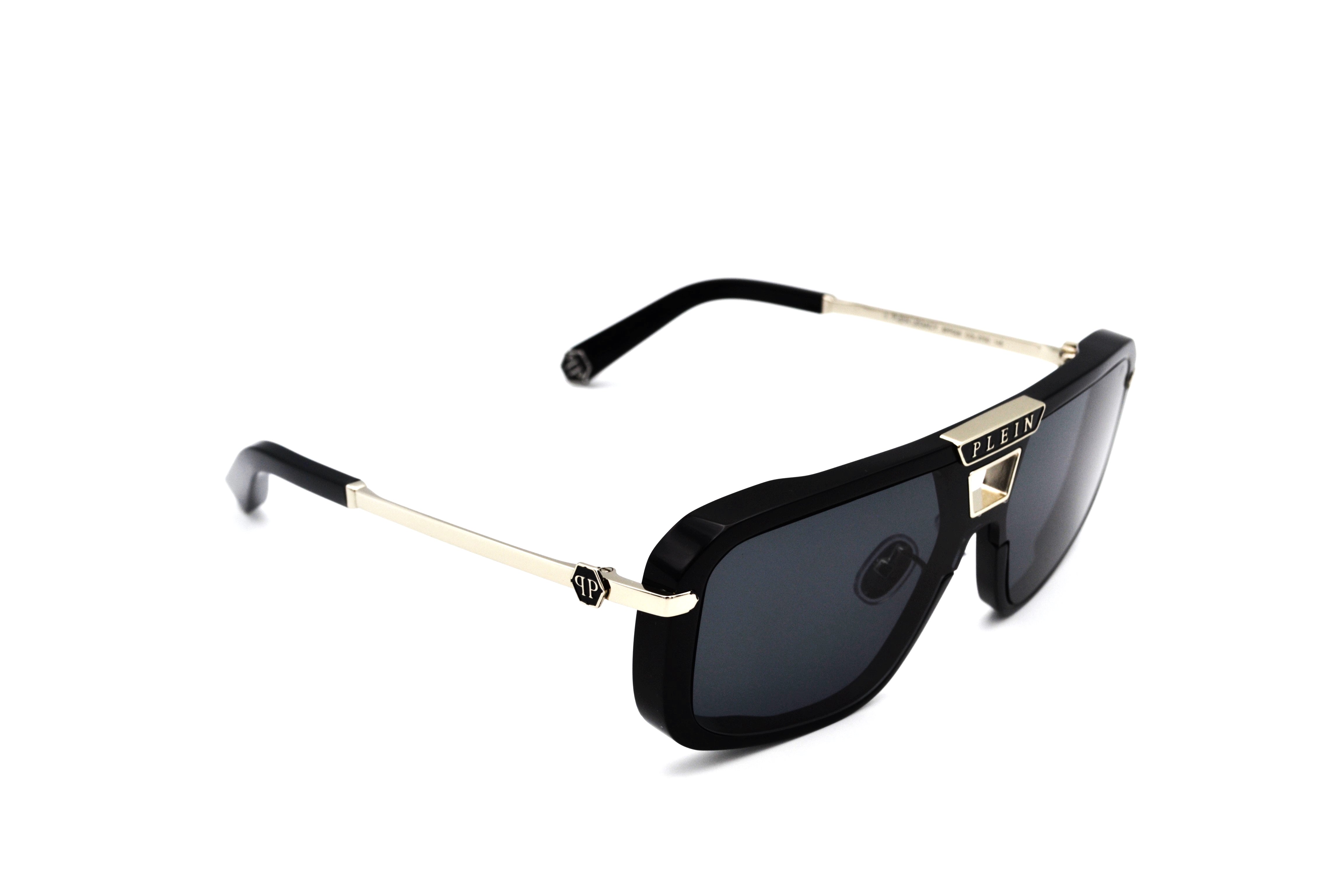 Philipp Plein Sunglasses - Plein Legacy SPP008, Acetate and silver metal design for men