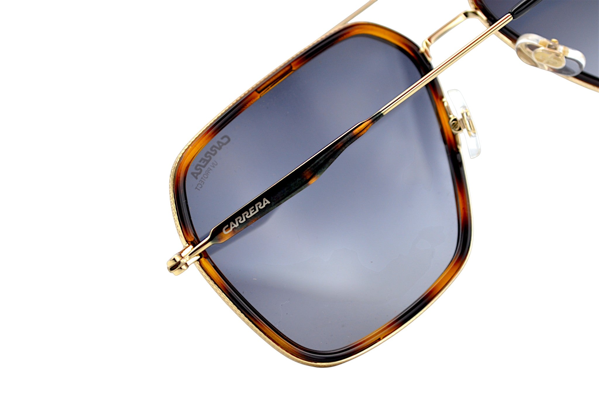 Gafas de sol CARRERA para hombre, con cuero rectangular metal dorado 273S 08690