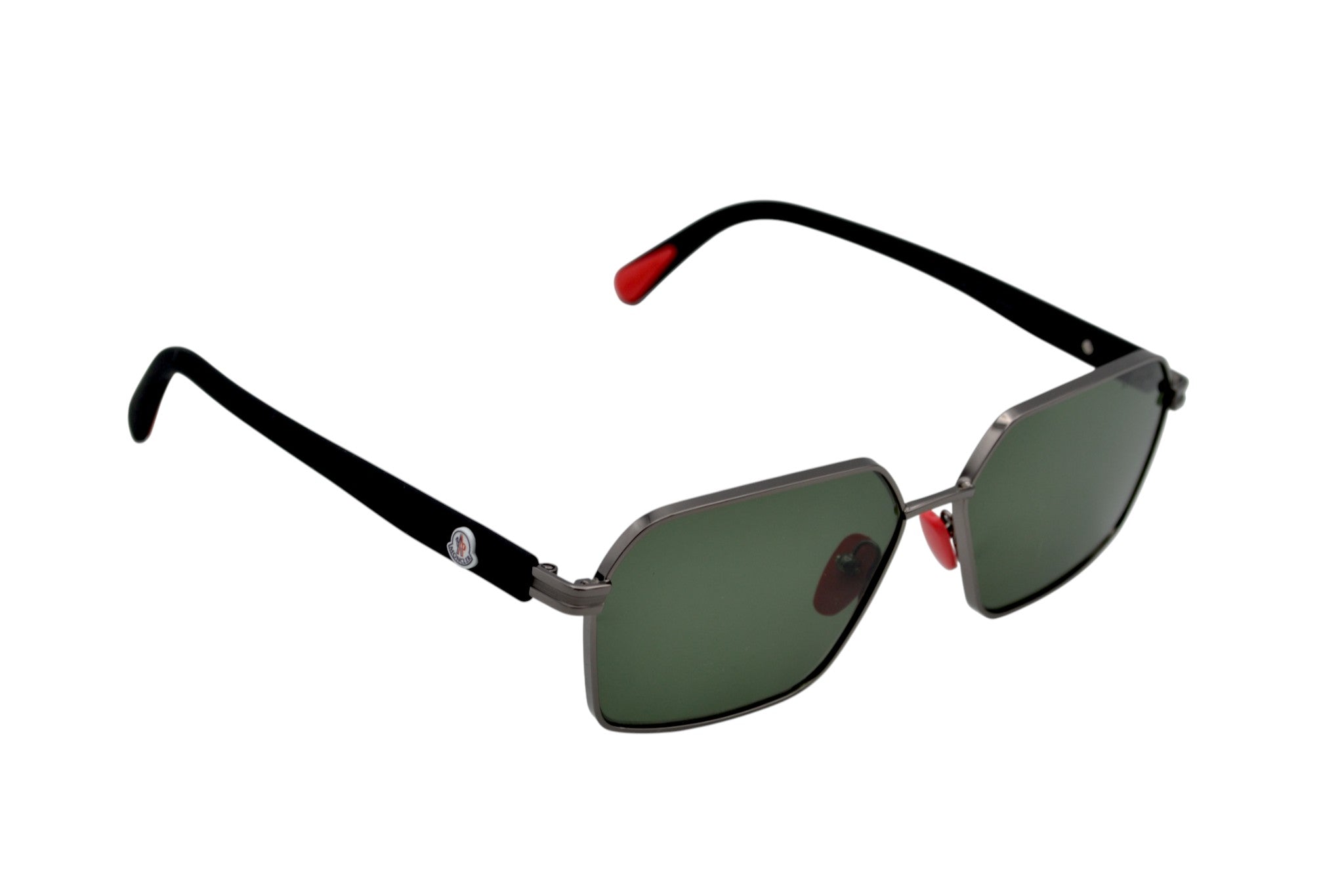 Gafas de sol Moncler Montage ML0268 12R 3P Polarizadas - Diseño rectangular de metal y nylon