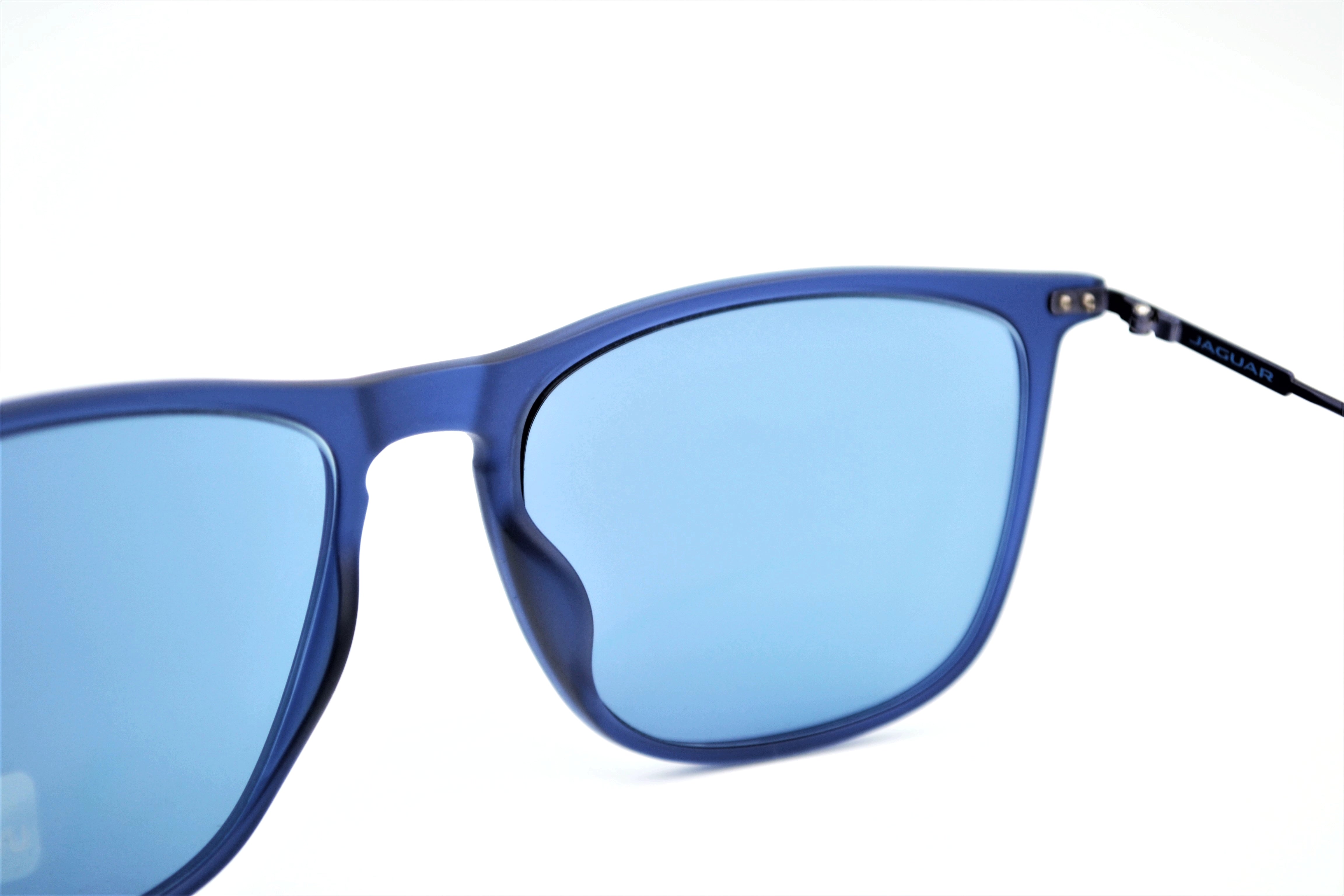 Jaguar Gafas de sol 37616-3100 - Diseño clásico de acetato clásico con montura y lentes azules para hombre