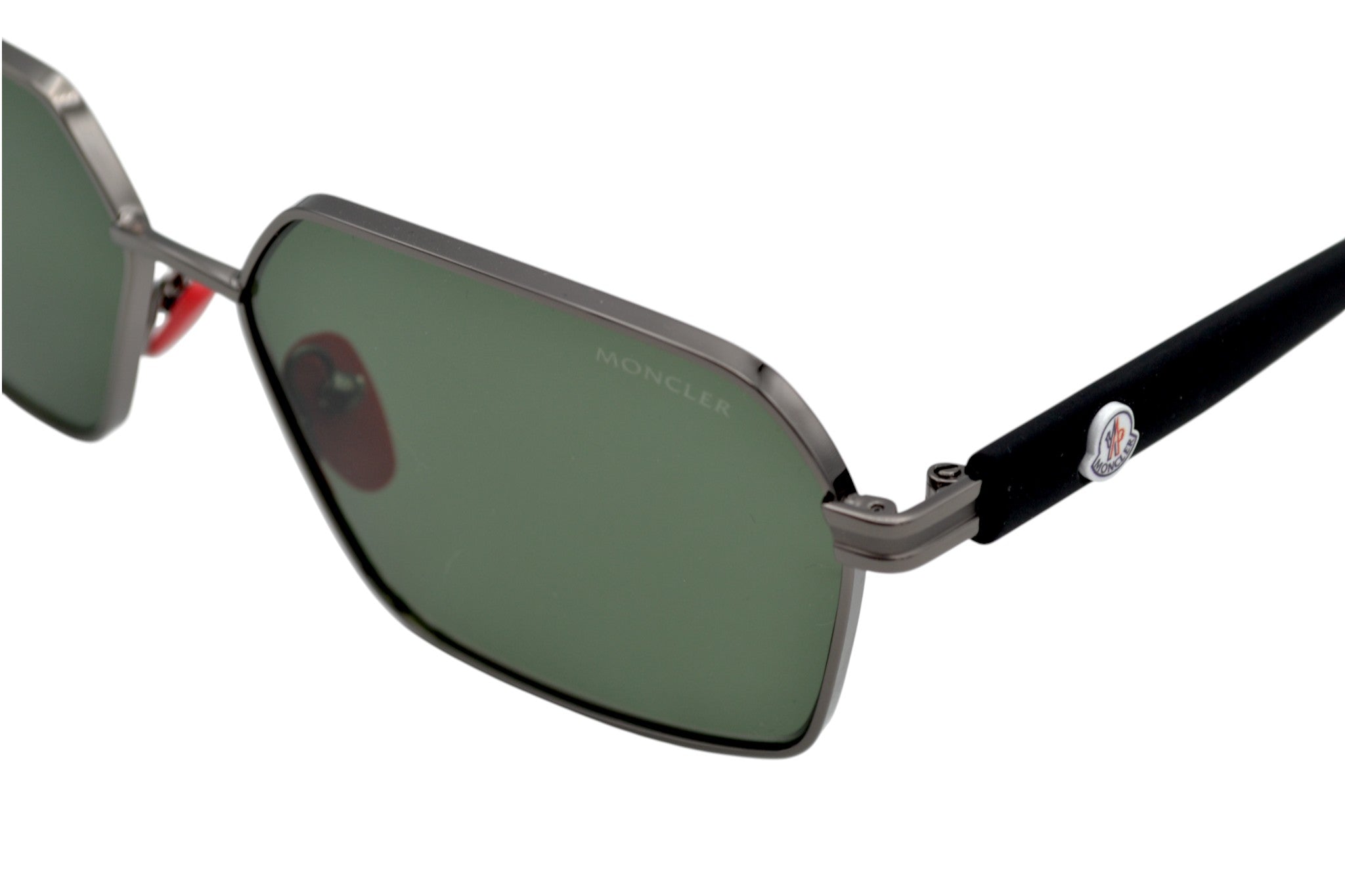 Gafas de sol Moncler Montage ML0268 12R 3P Polarizadas - Diseño rectangular de metal y nylon