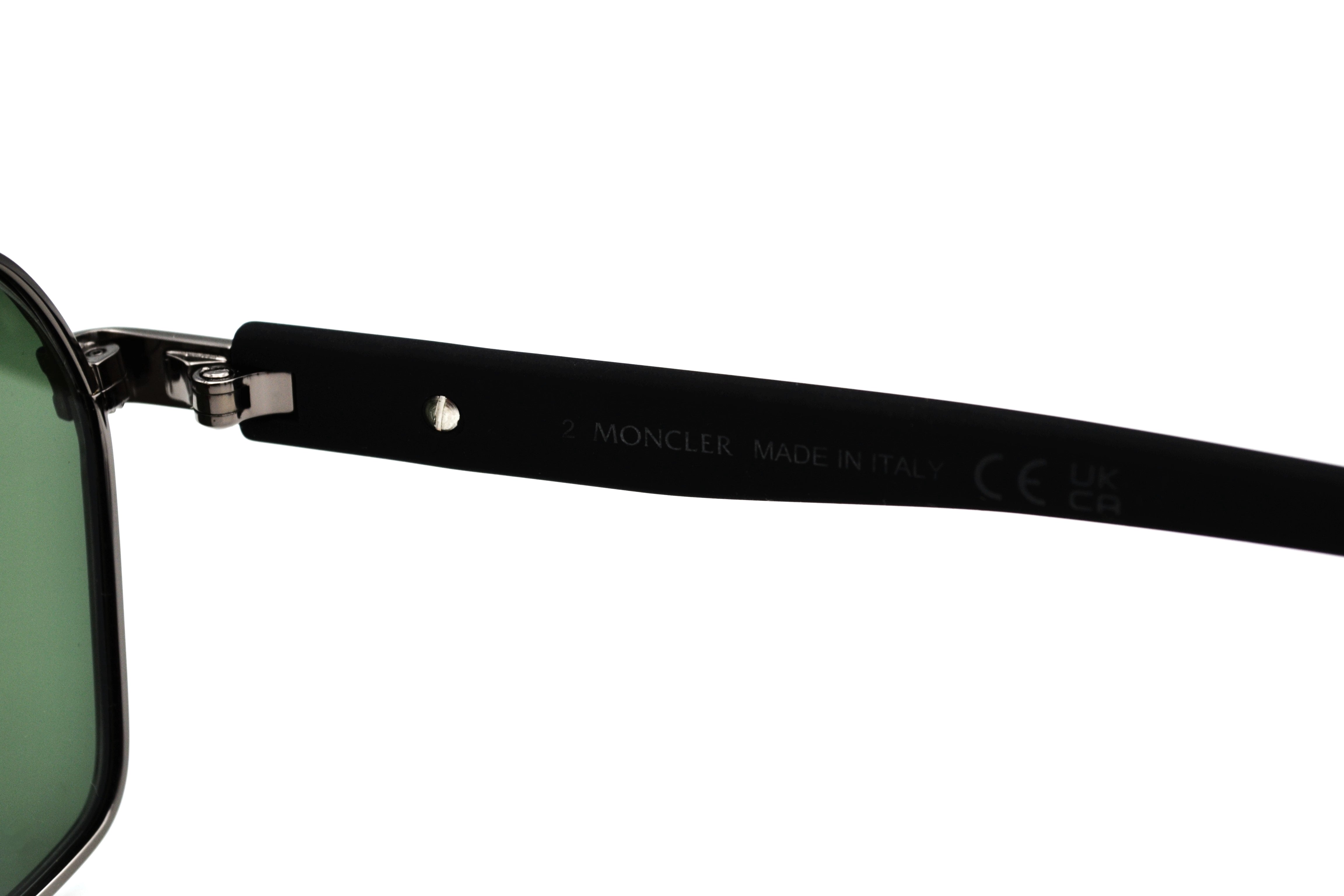 Gafas de sol Moncler Montage ML0268 12R 3P Polarizadas - Diseño rectangular de metal y nylon