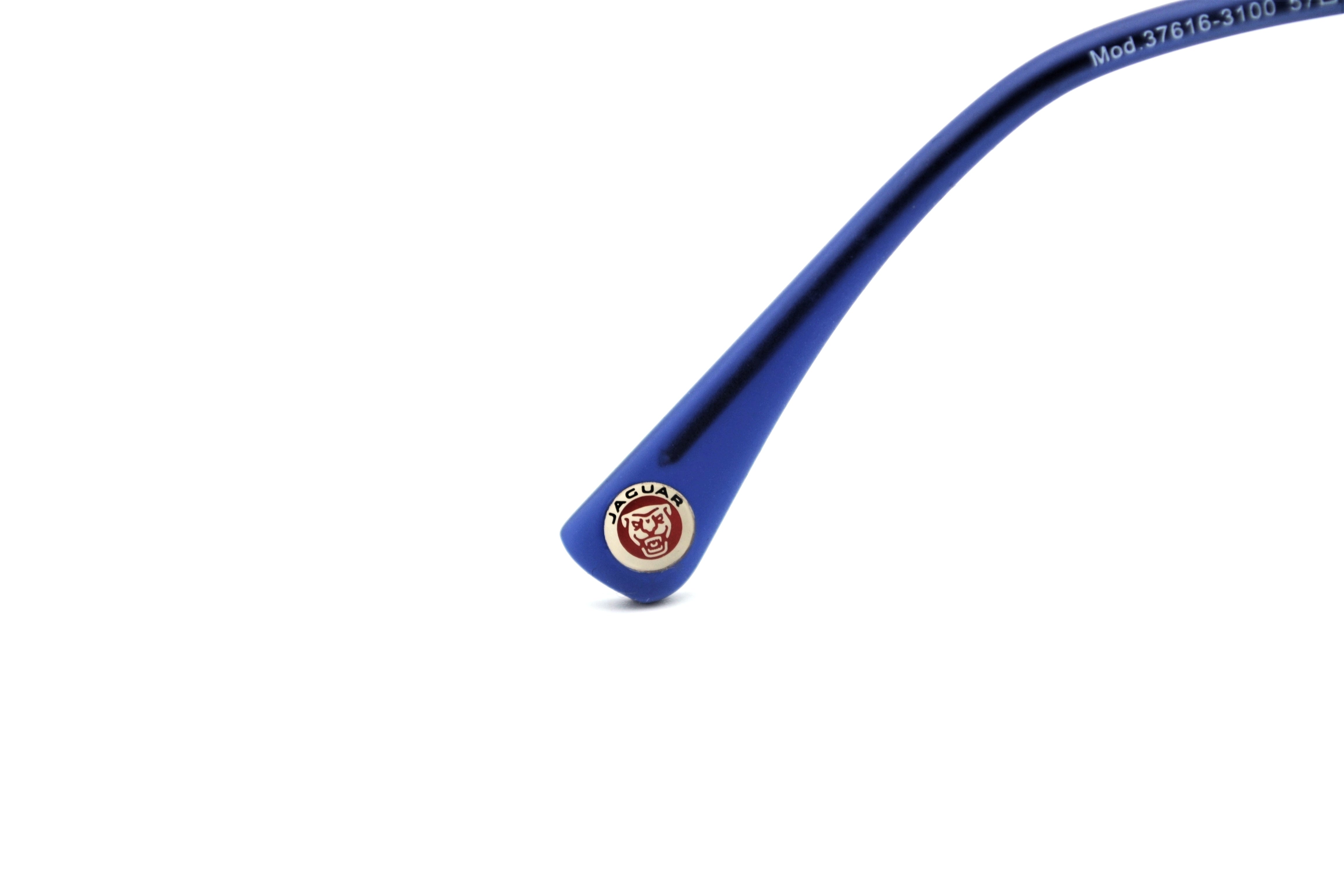 Jaguar Gafas de sol 37616-3100 - Diseño clásico de acetato clásico con montura y lentes azules para hombre