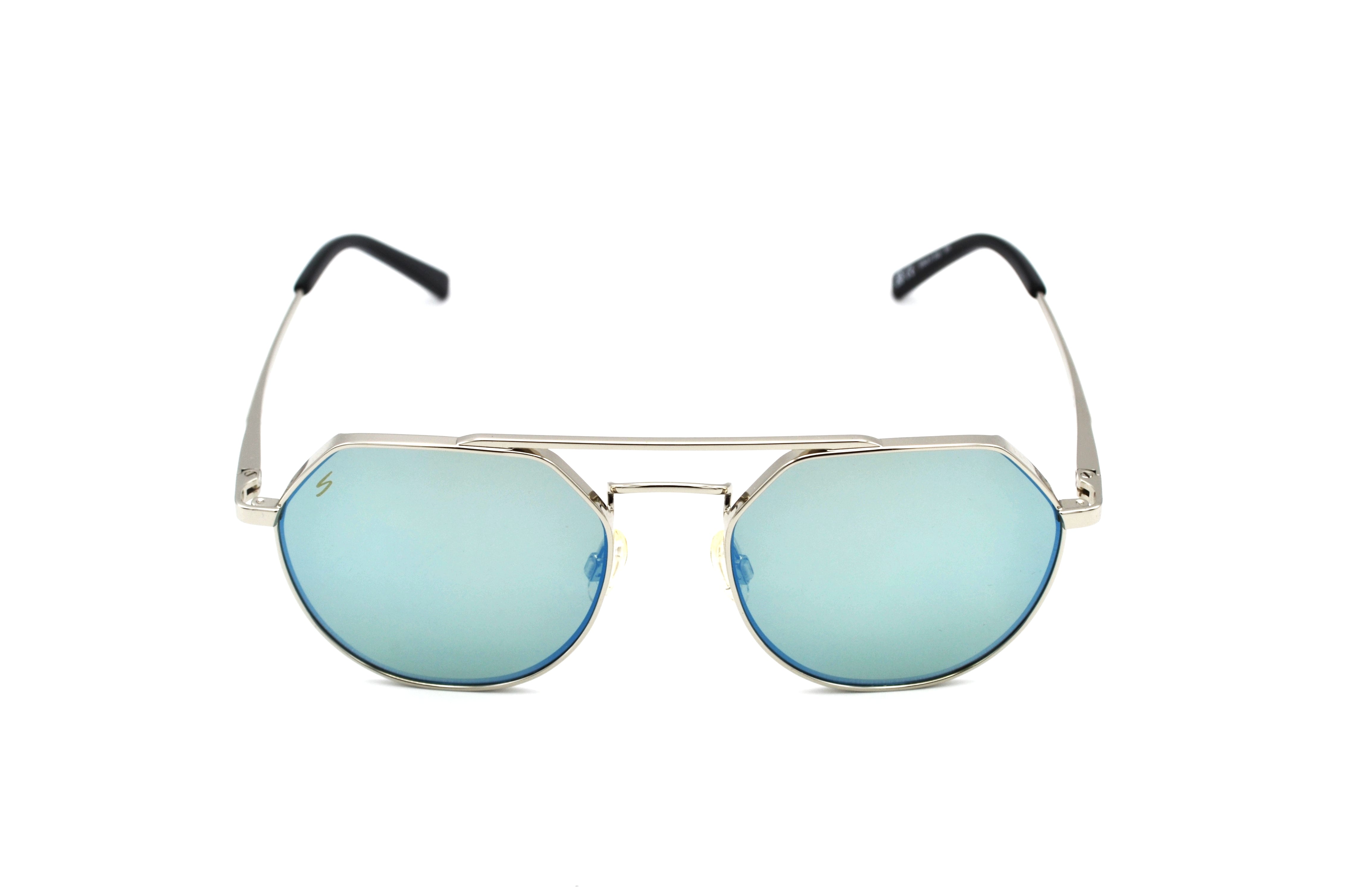 Gafas de sol Serengeti SHELBY SS533004 Diseño de metal plateado, unisex