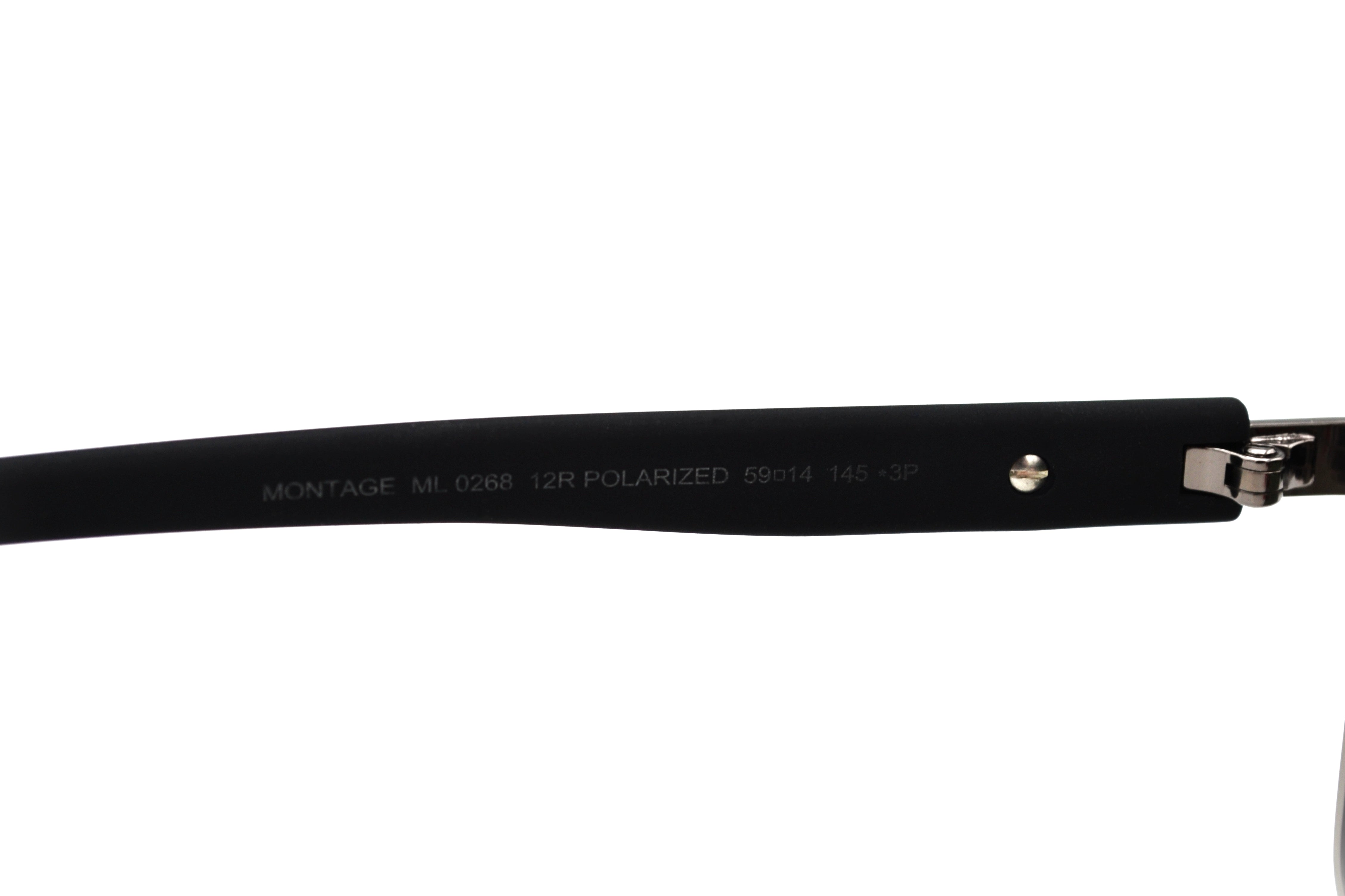 Gafas de sol Moncler Montage ML0268 12R 3P Polarizadas - Diseño rectangular de metal y nylon