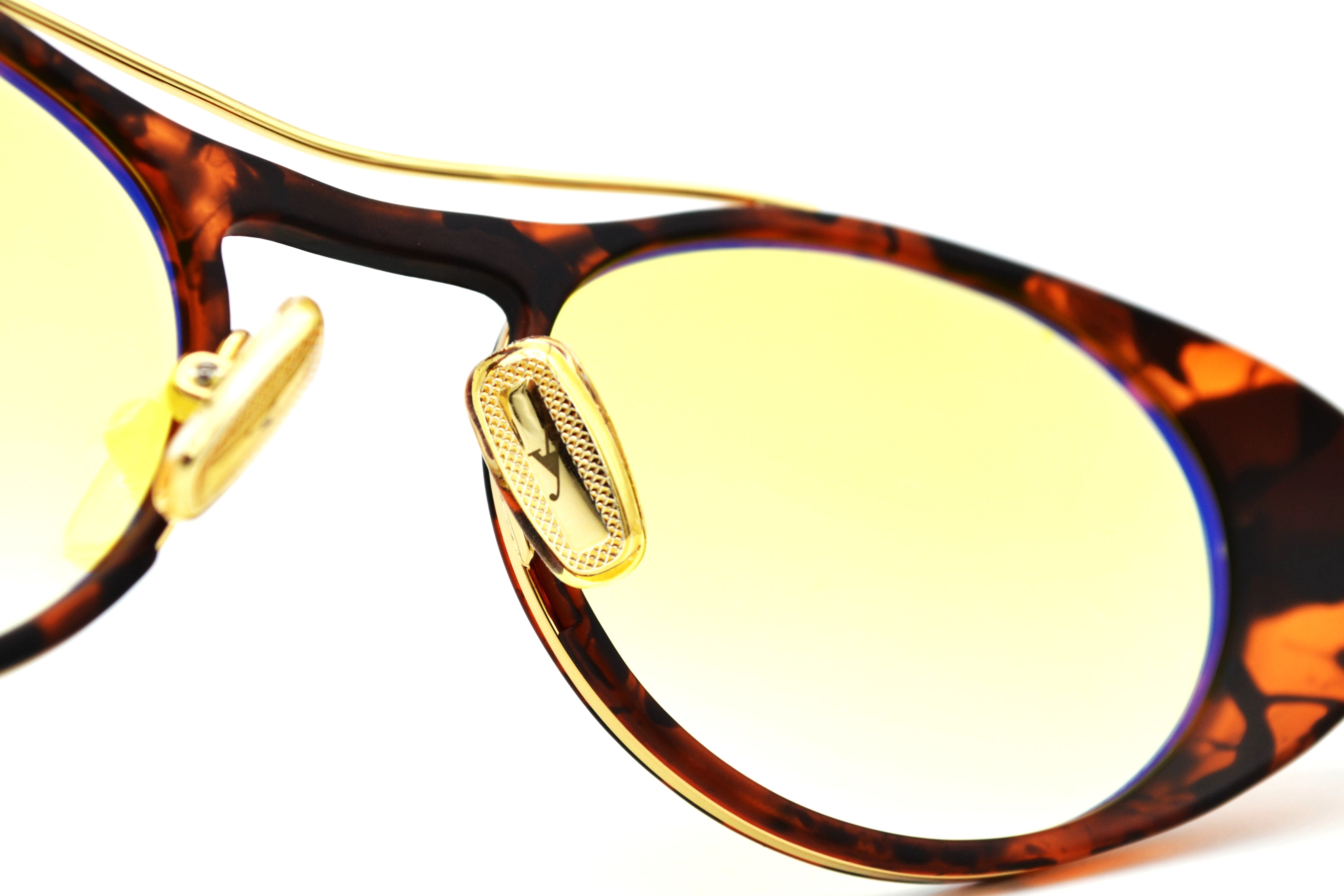 Gafas de sol Eyepetizer- HELEN, diseño ovalado de acetato y metal dorado, para mujer