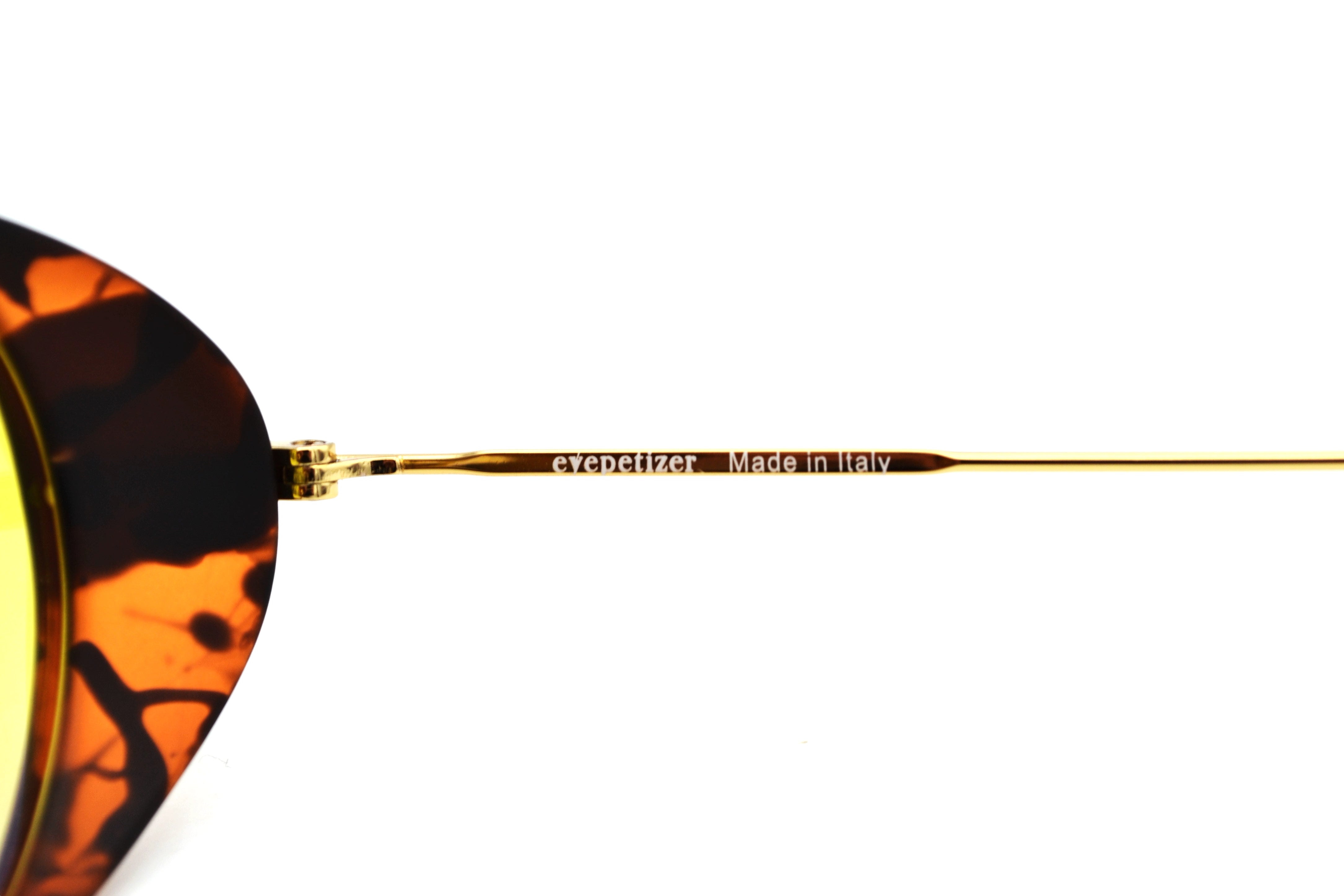 Gafas de sol Eyepetizer- HELEN, diseño ovalado de acetato y metal dorado, para mujer