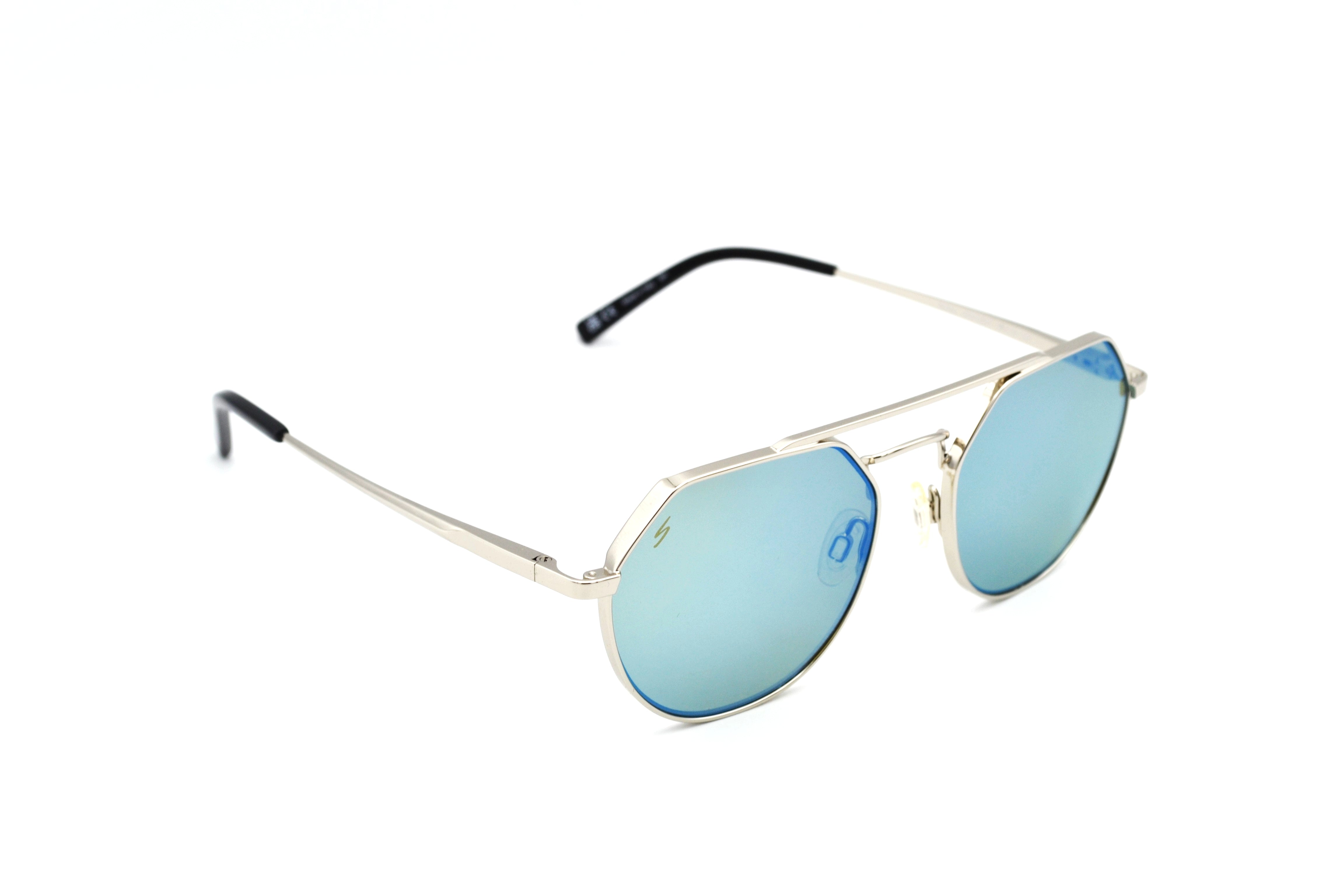 Gafas de sol Serengeti SHELBY SS533004 Diseño de metal plateado, unisex