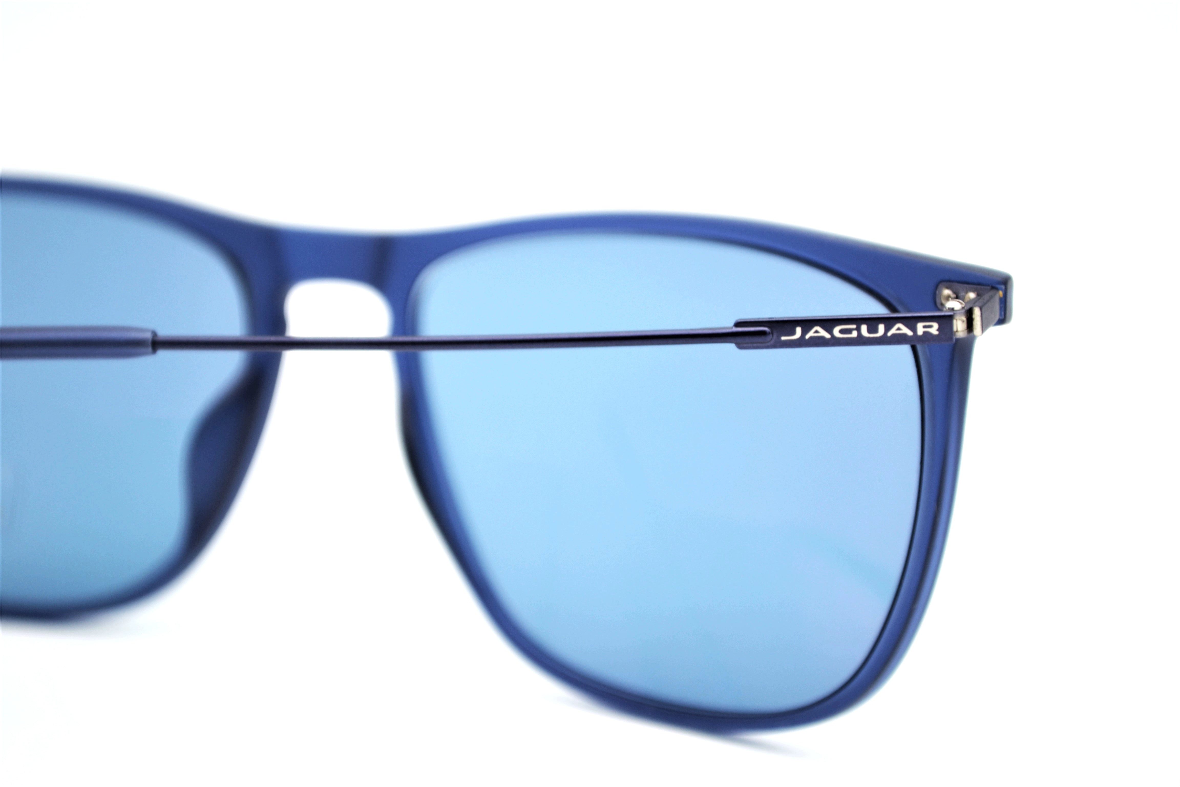 Jaguar Gafas de sol 37616-3100 - Diseño clásico de acetato clásico con montura y lentes azules para hombre