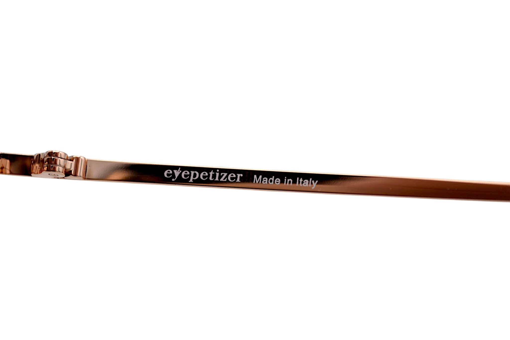 Gafas de sol Eyepetizer- Des Art diseño redondeado de acetato y metal dorado, para mujer