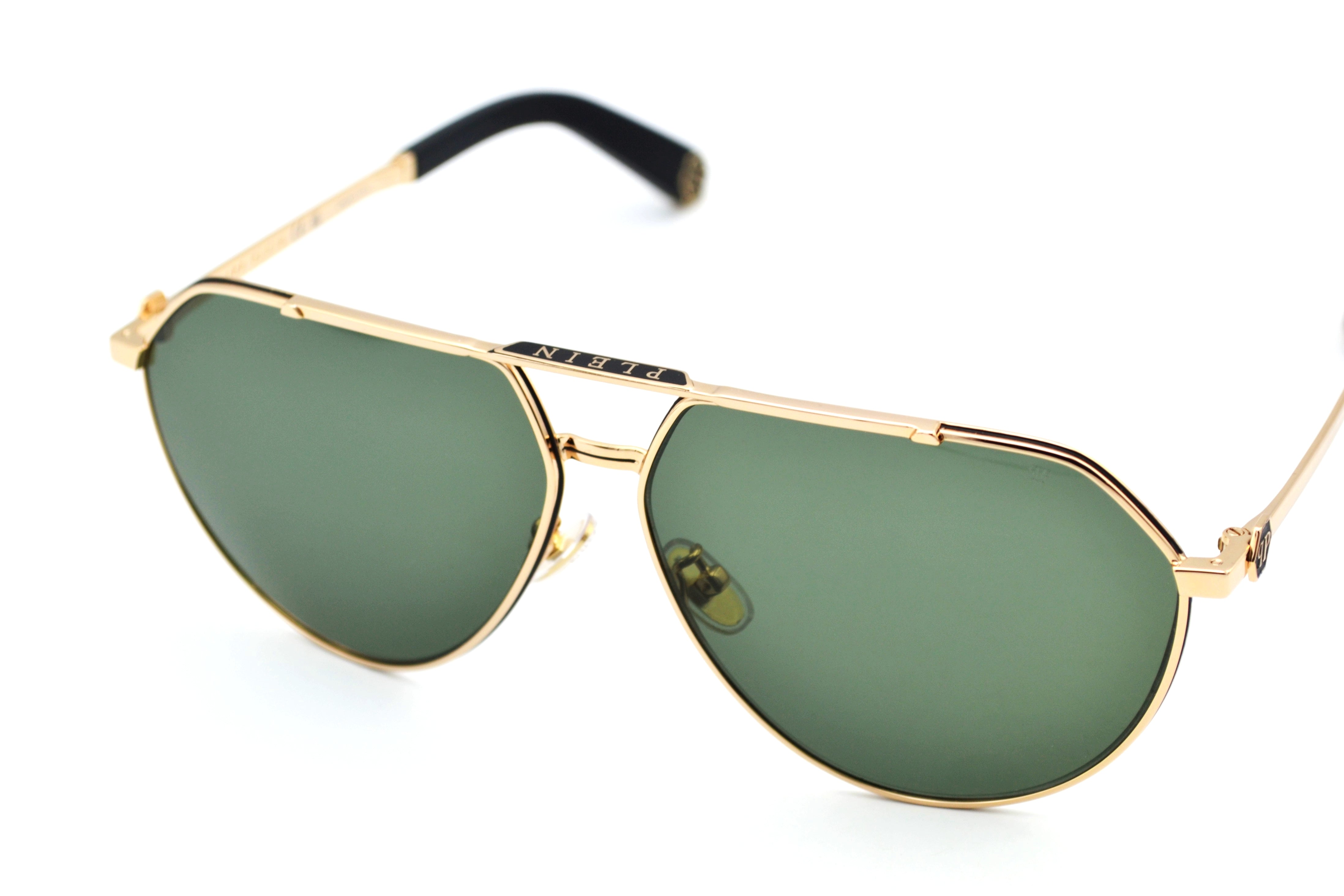 Gafas de sol Philipp Plein - SPP171M Diseño de metal dorado para hombre