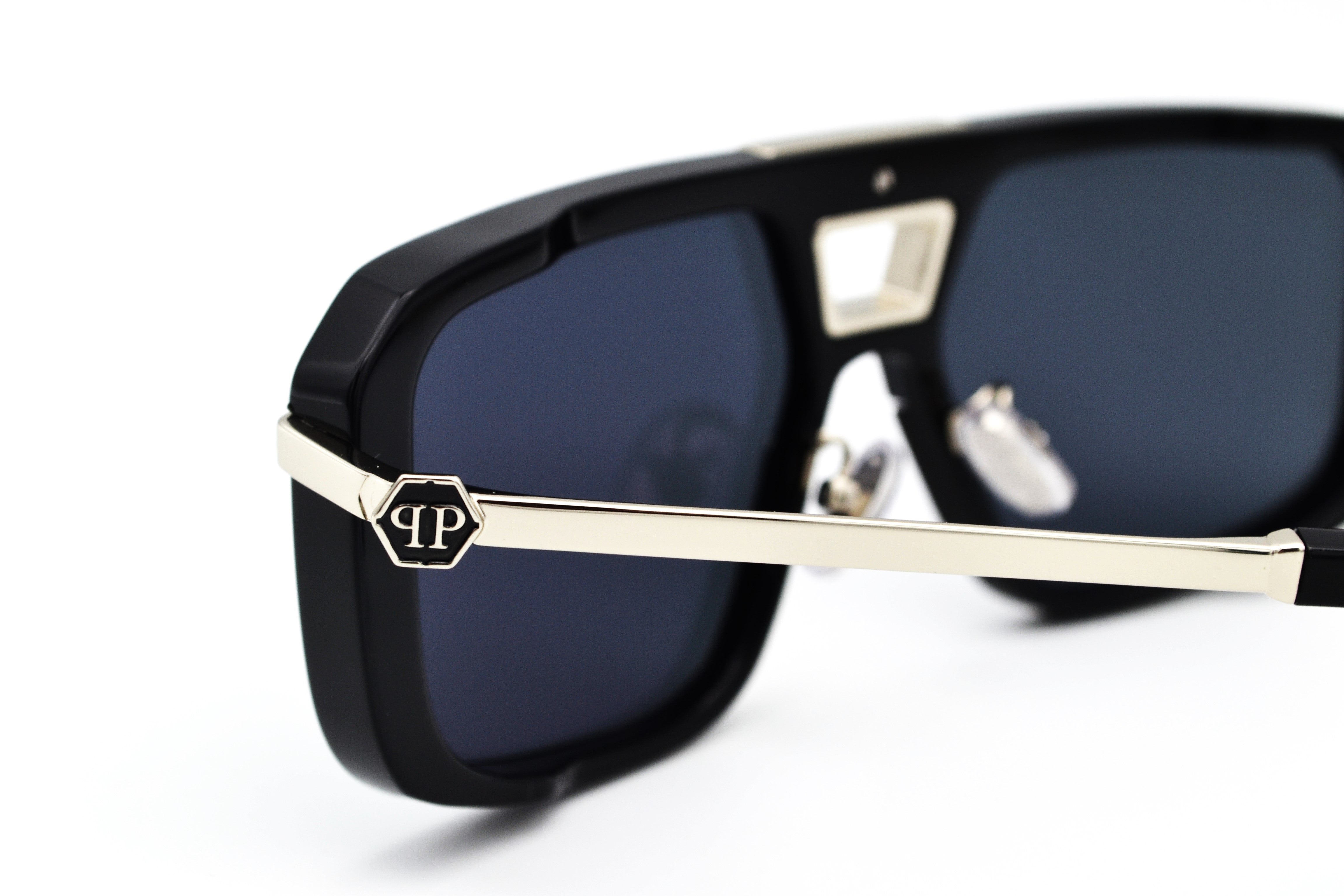 Philipp Plein Sunglasses - Plein Legacy SPP008, Acetate and silver metal design for men