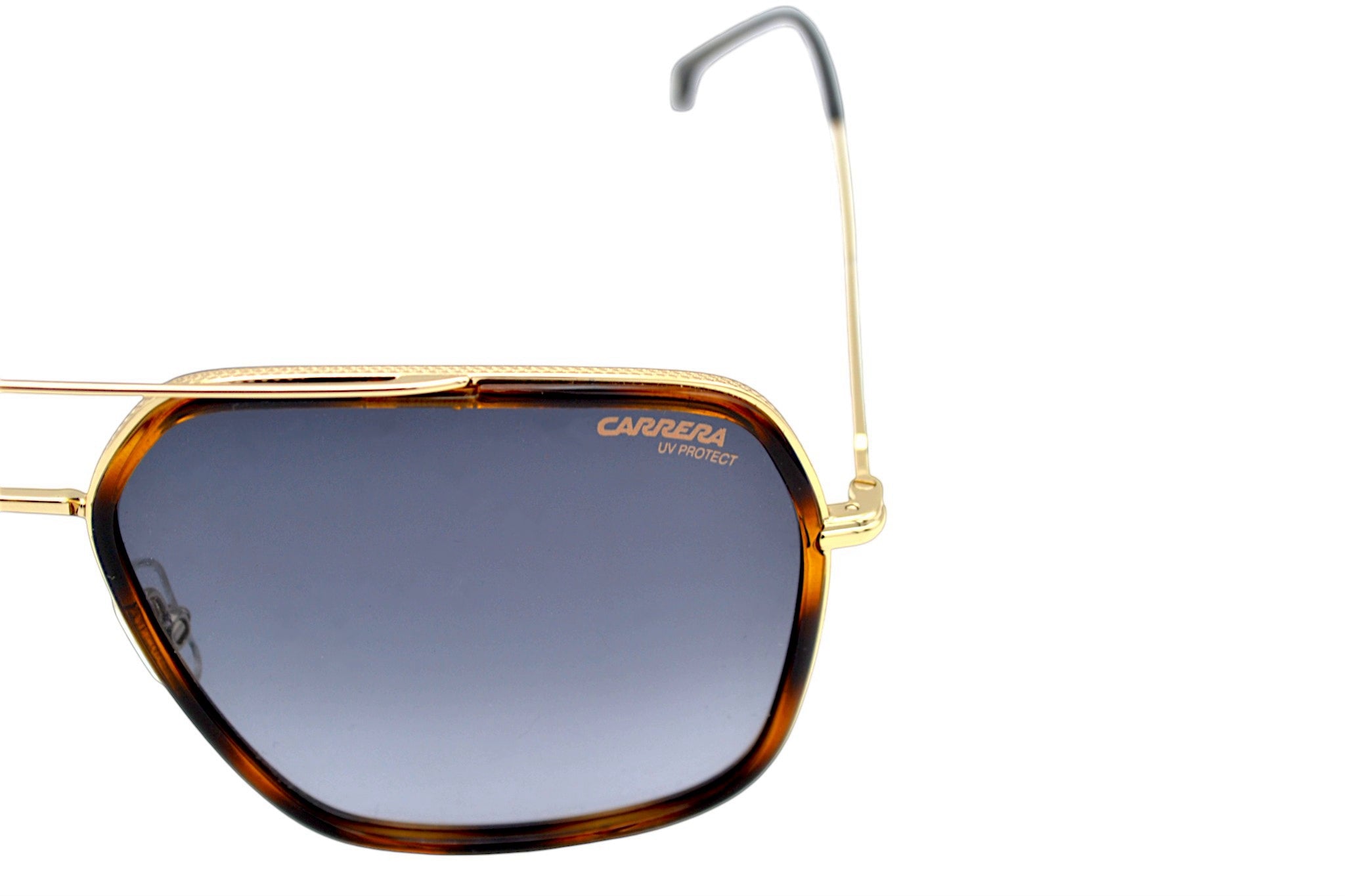Gafas de sol CARRERA para hombre, con cuero rectangular metal dorado 273S 08690
