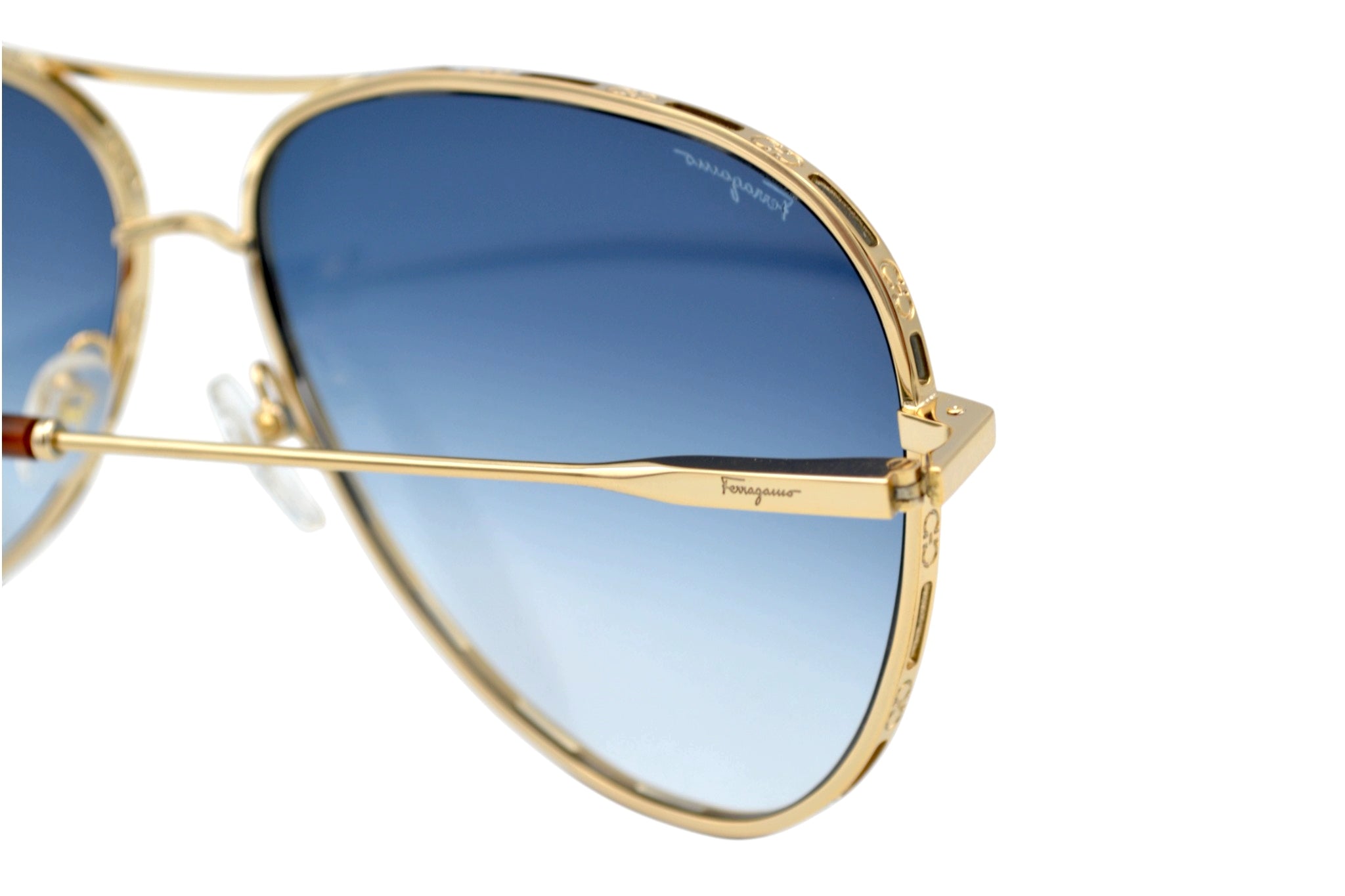 Salvatore Ferragamo SF268S 792 Sunglasses - Women's Aviator Design