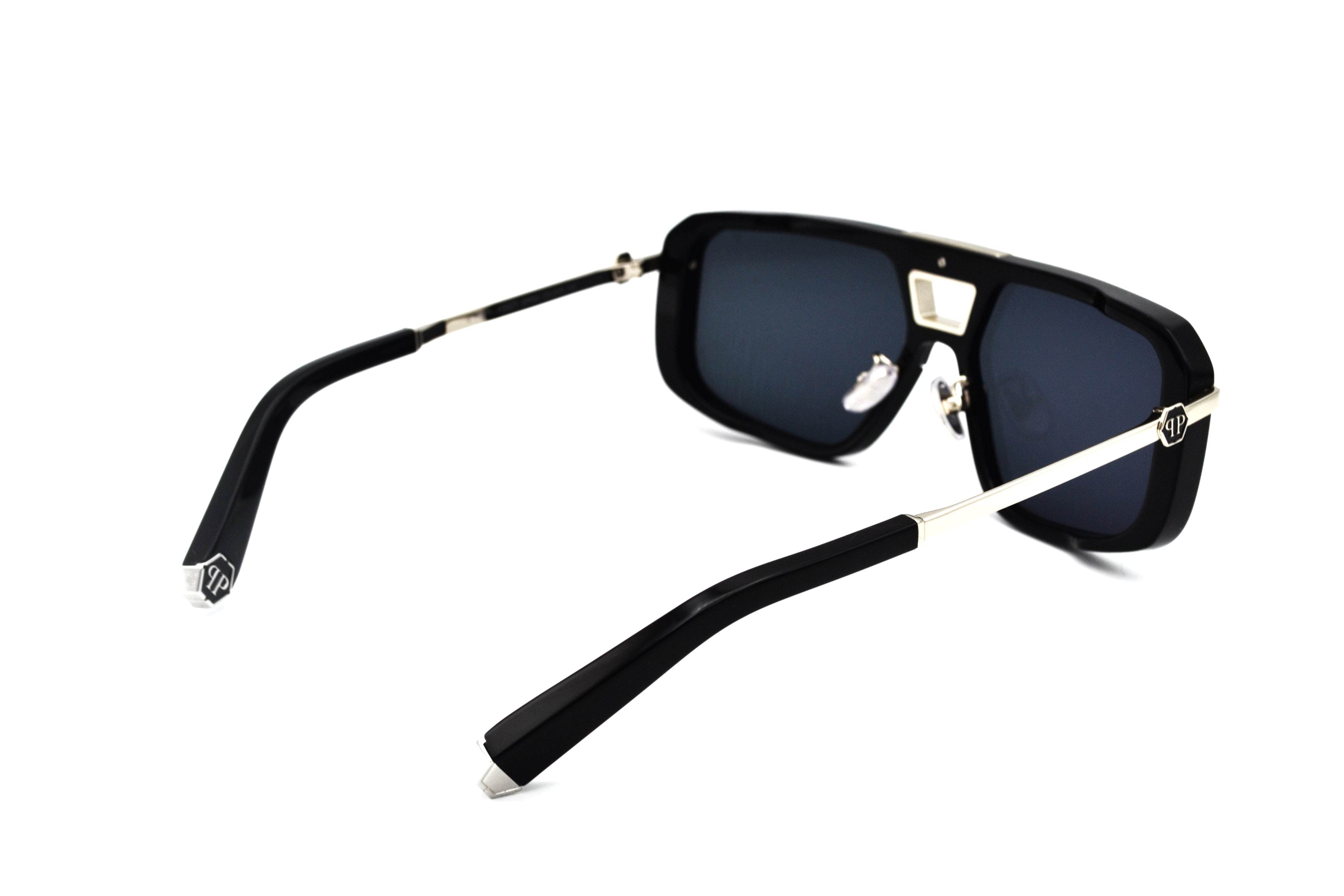 Philipp Plein Sunglasses - Plein Legacy SPP008, Acetate and silver metal design for men