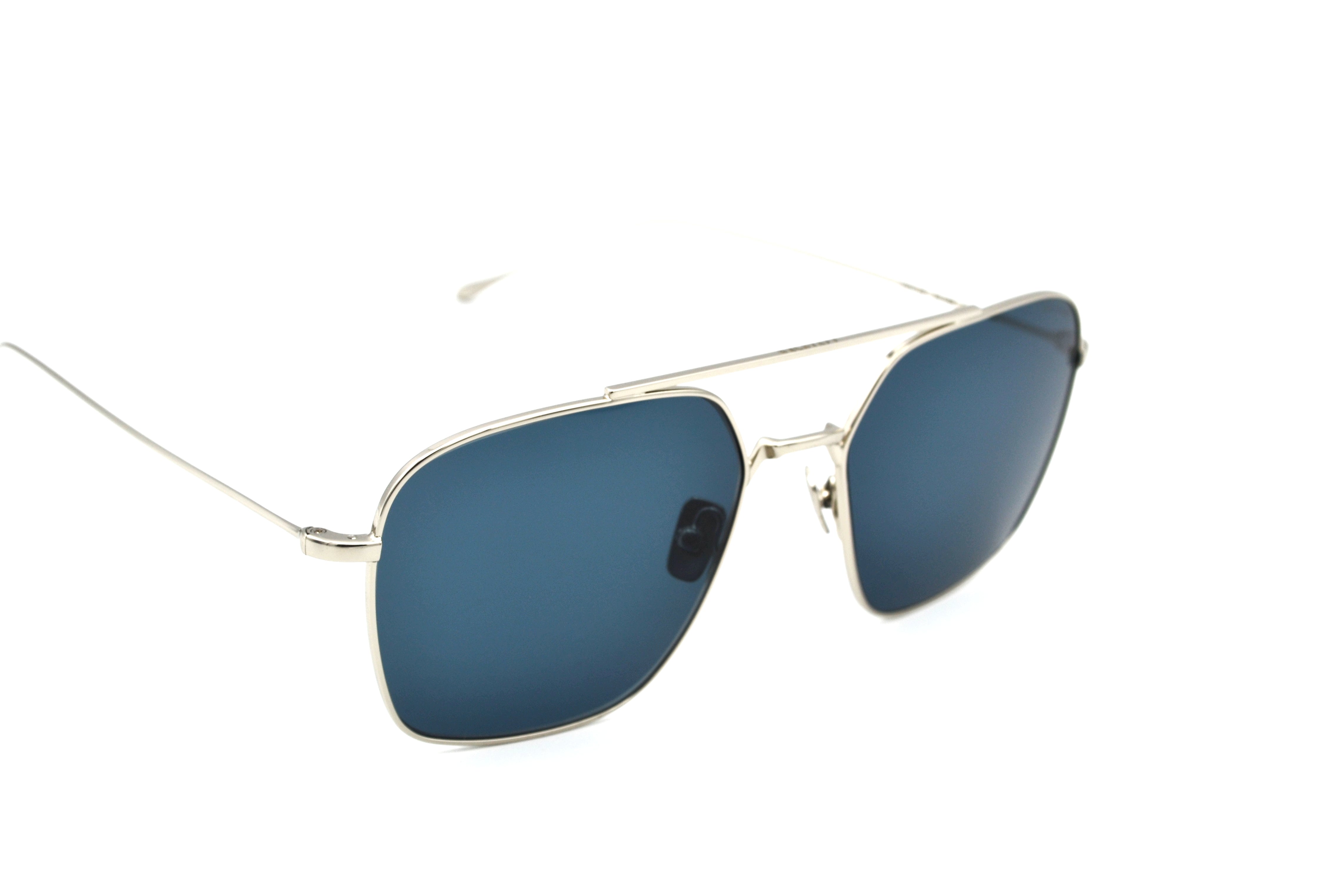 Gafas de sol Belstaff OUTLAW II Grey, Diseño rectangular de metal, Fabricado en Japón