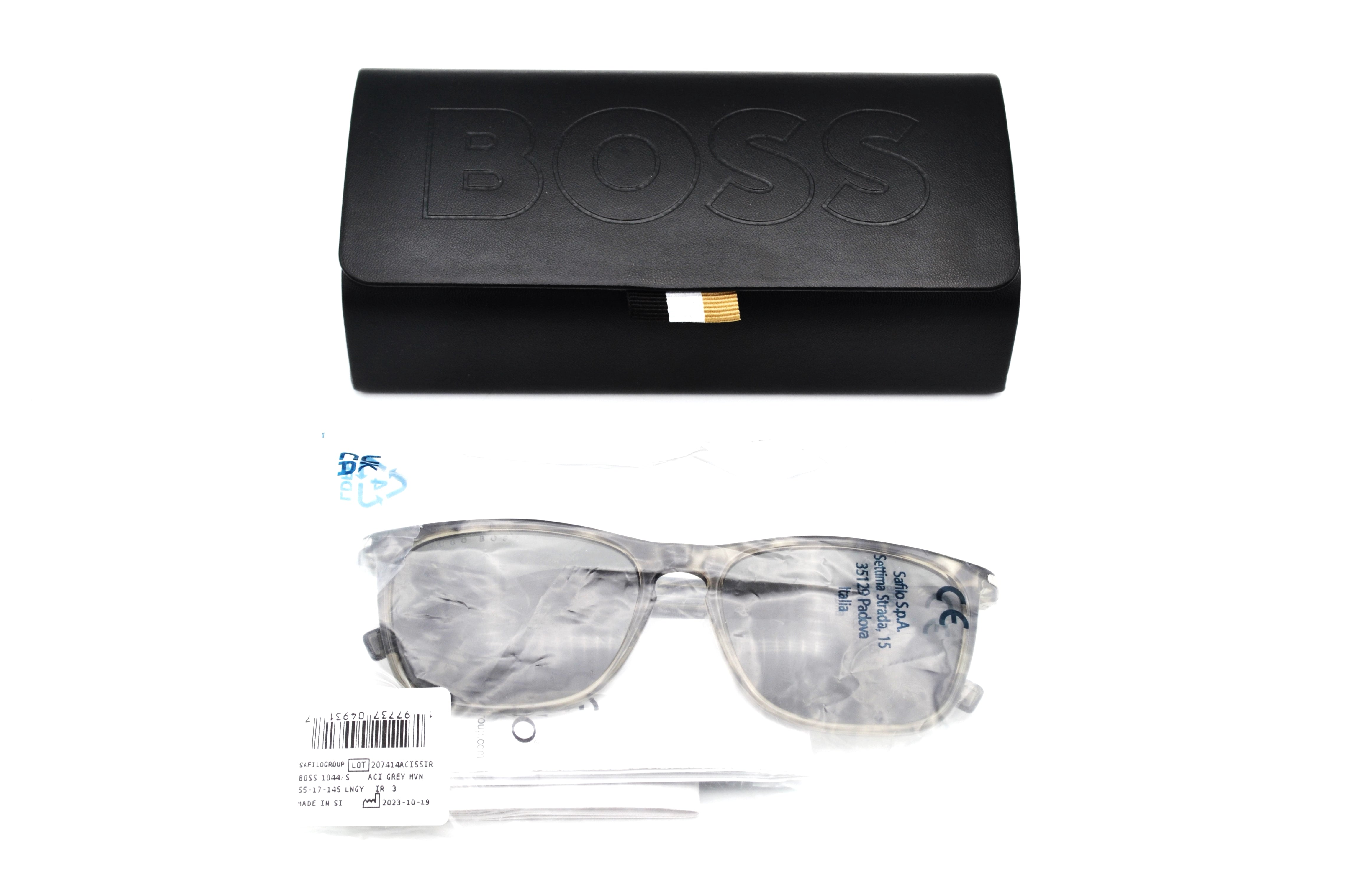 Gafas de sol Hugo Boss 1044S ACIIR - Diseño rectangular de acetato de color carey, para hombre