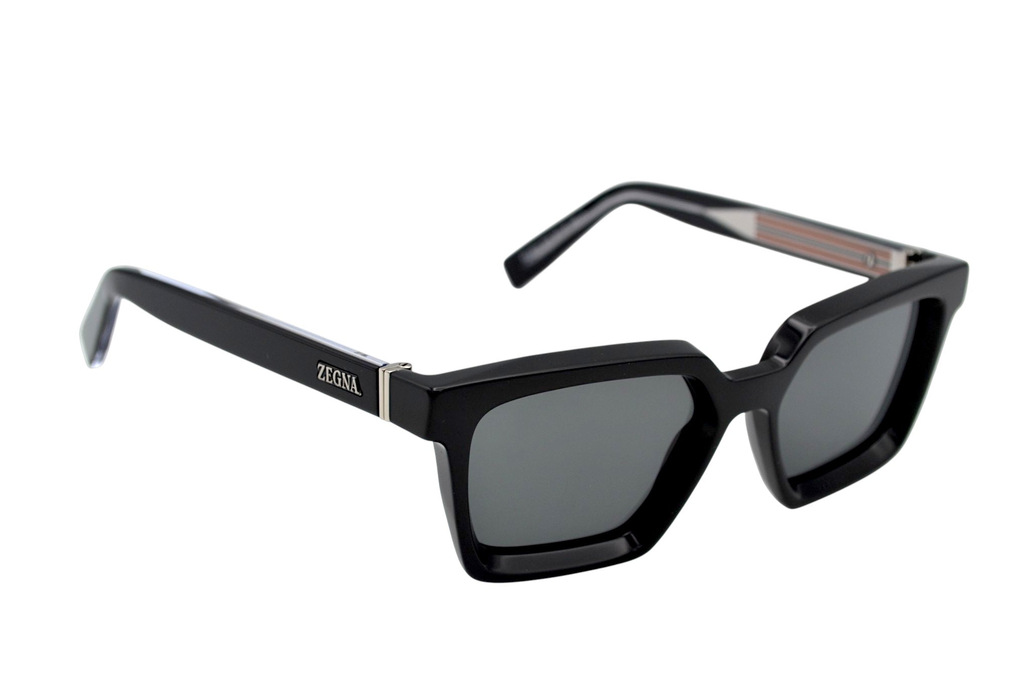 Gafas de sol Ermenegildo Zegna EZ0214 01A - Diseño de Acetato negro para hombre