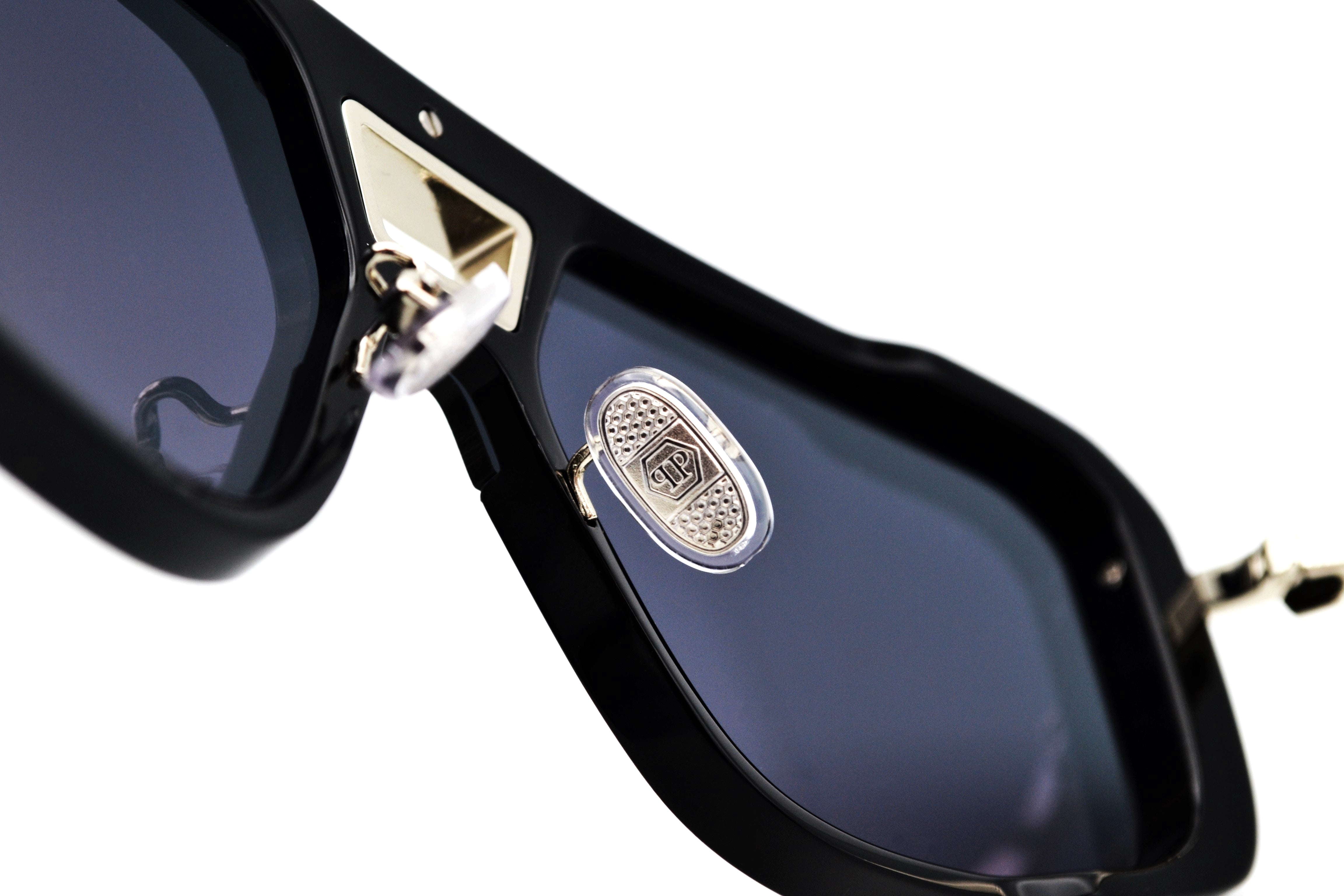 Philipp Plein Sunglasses - Plein Legacy SPP008, Acetate and silver metal design for men