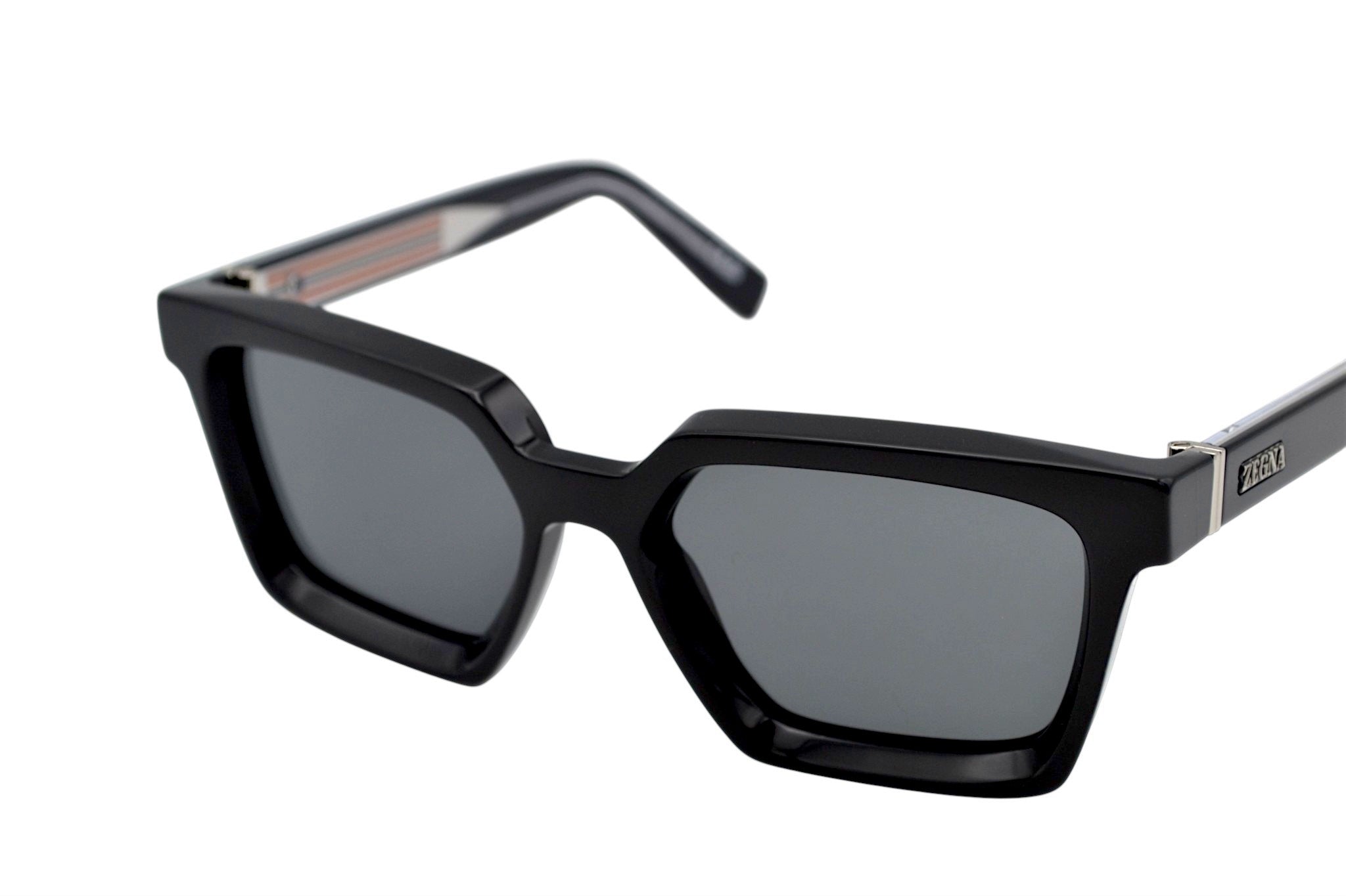 Gafas de sol Ermenegildo Zegna EZ0214 01A - Diseño de Acetato negro para hombre