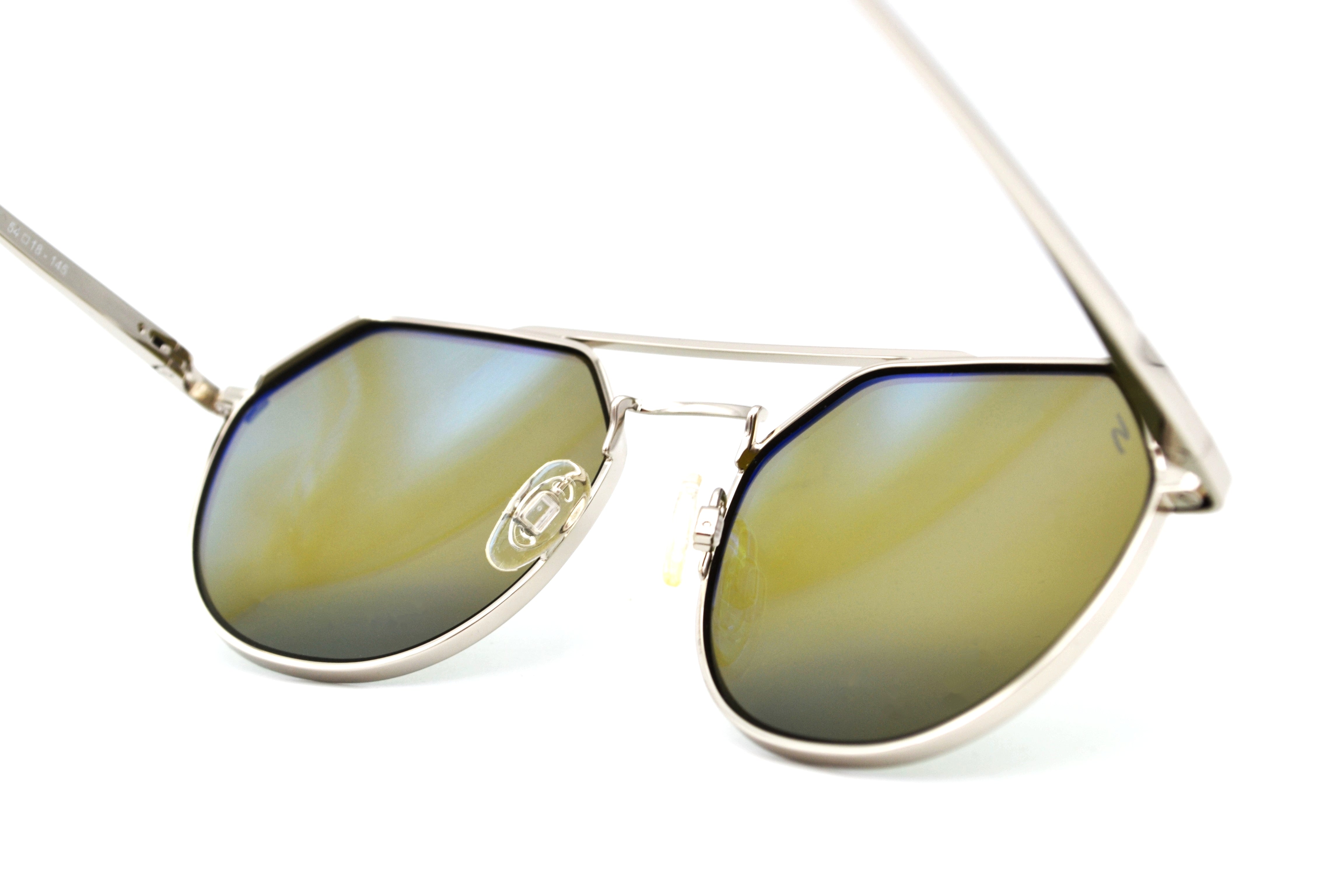 Gafas de sol Serengeti SHELBY SS533004 Diseño de metal plateado, unisex