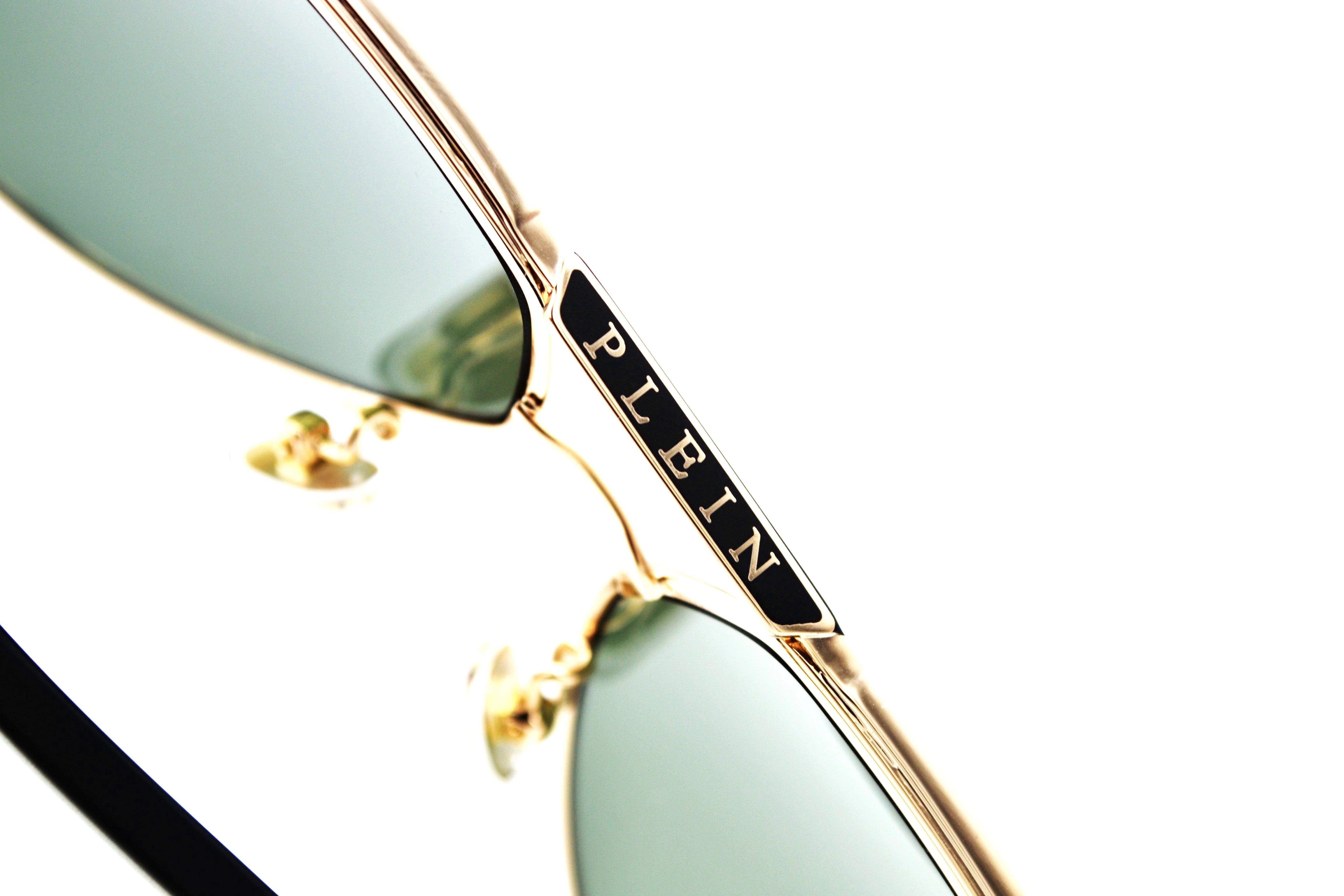 Gafas de sol Philipp Plein - SPP171M Diseño de metal dorado para hombre