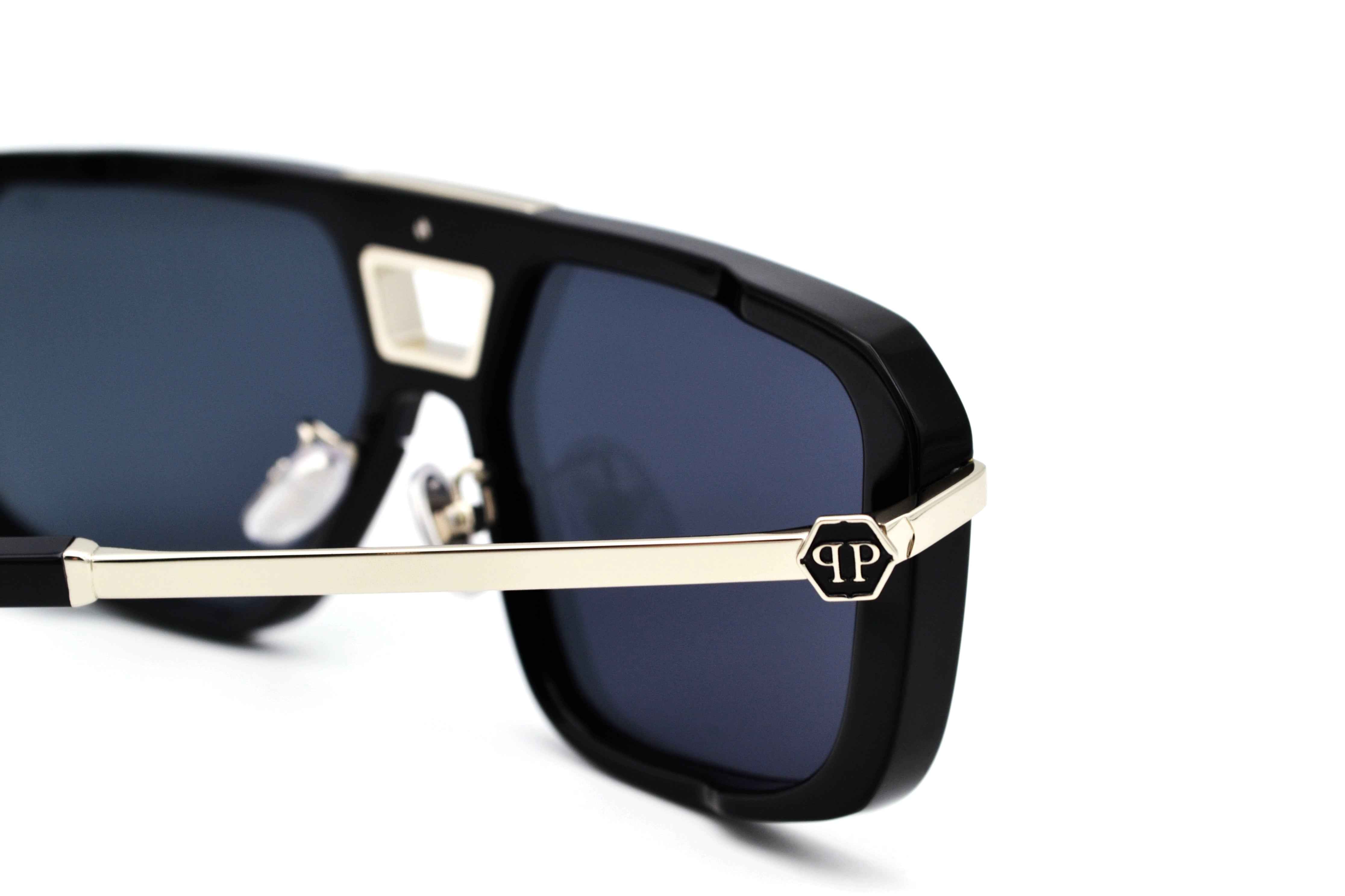 Philipp Plein Sunglasses - Plein Legacy SPP008, Acetate and silver metal design for men