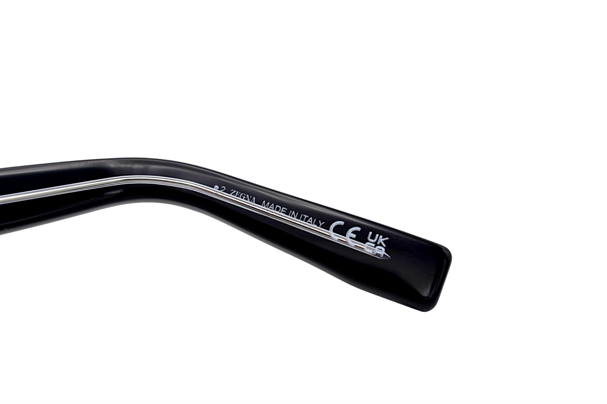 Gafas de sol Ermenegildo Zegna EZ0214 01A - Diseño de Acetato negro para hombre