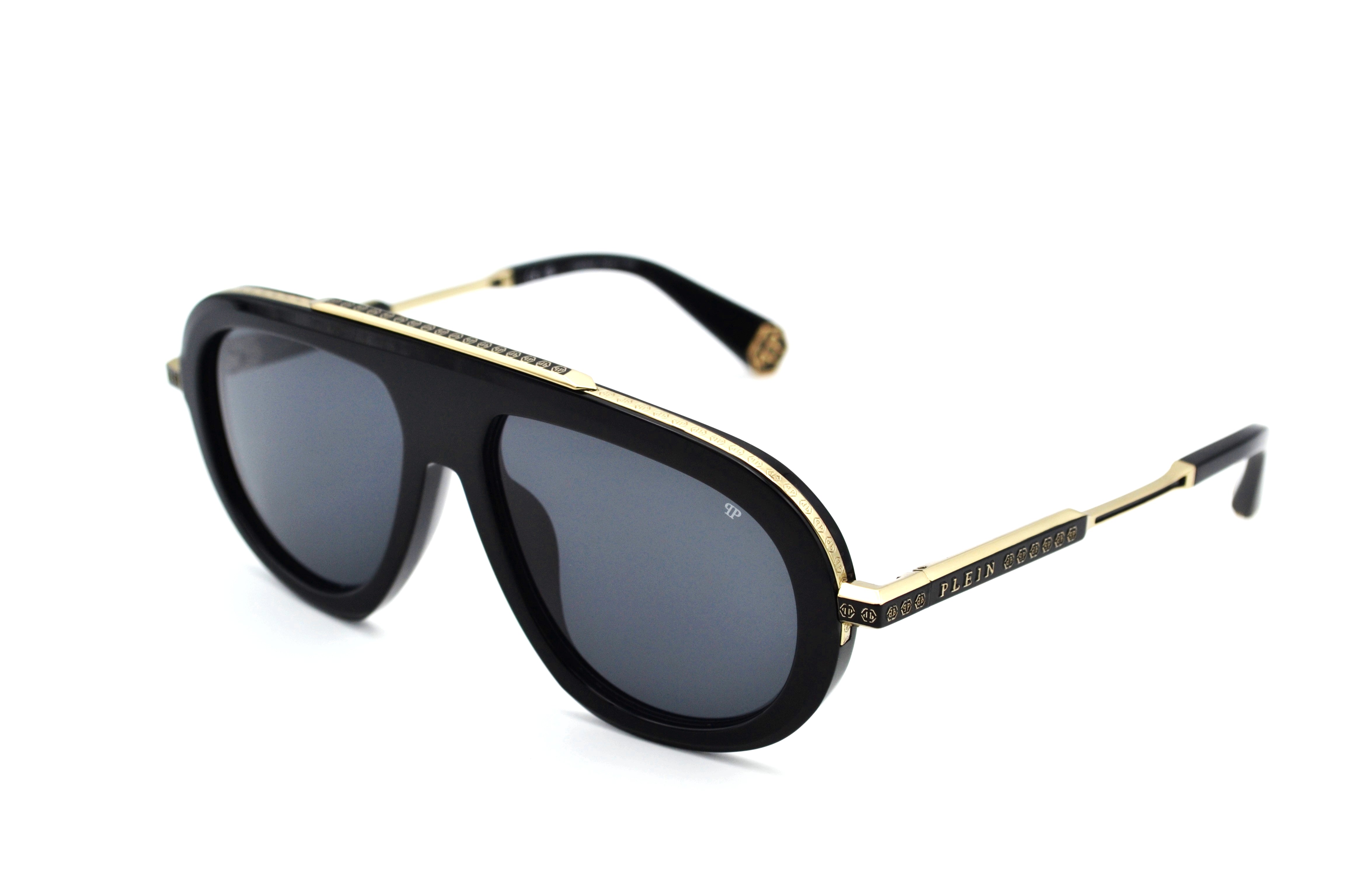 Gafas de sol Philipp Plein - PLEIN LEGACY SPP151 0700 Diseño de titanio y acetato para hombre