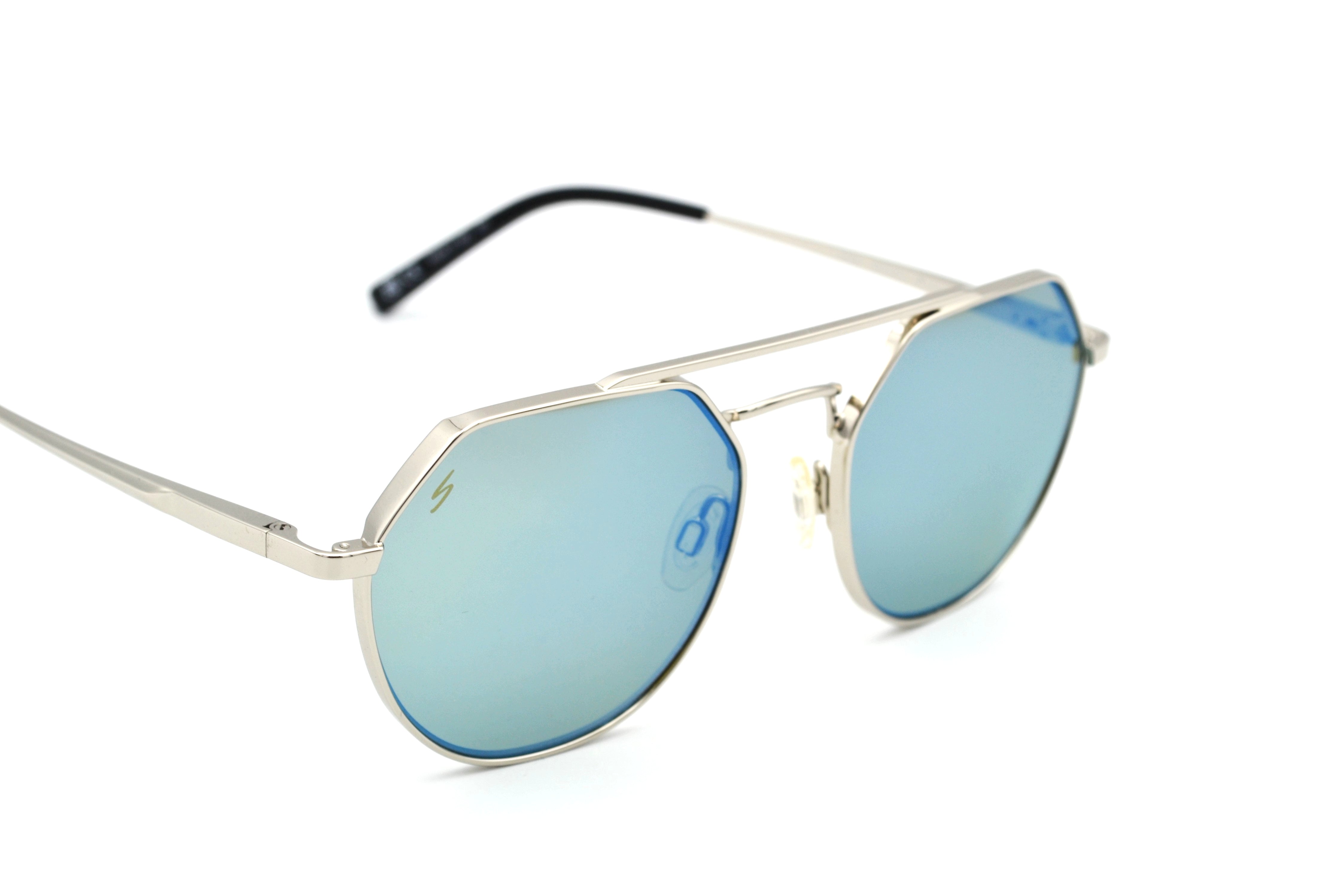 Gafas de sol Serengeti SHELBY SS533004 Diseño de metal plateado, unisex