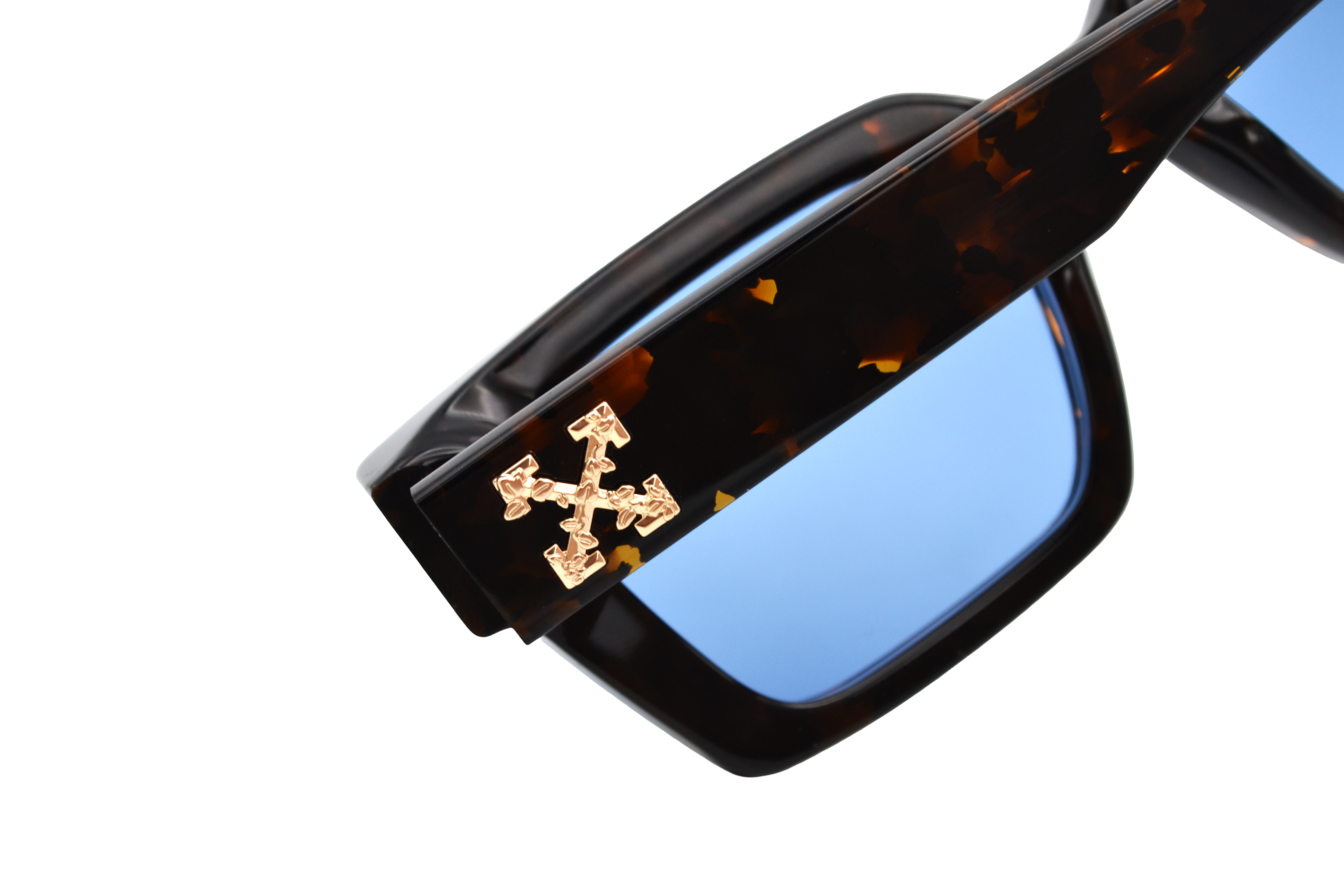 Gafas de sol Off White - VIRGIL OERI008 - Diseño de Acetato negro, para hombre
