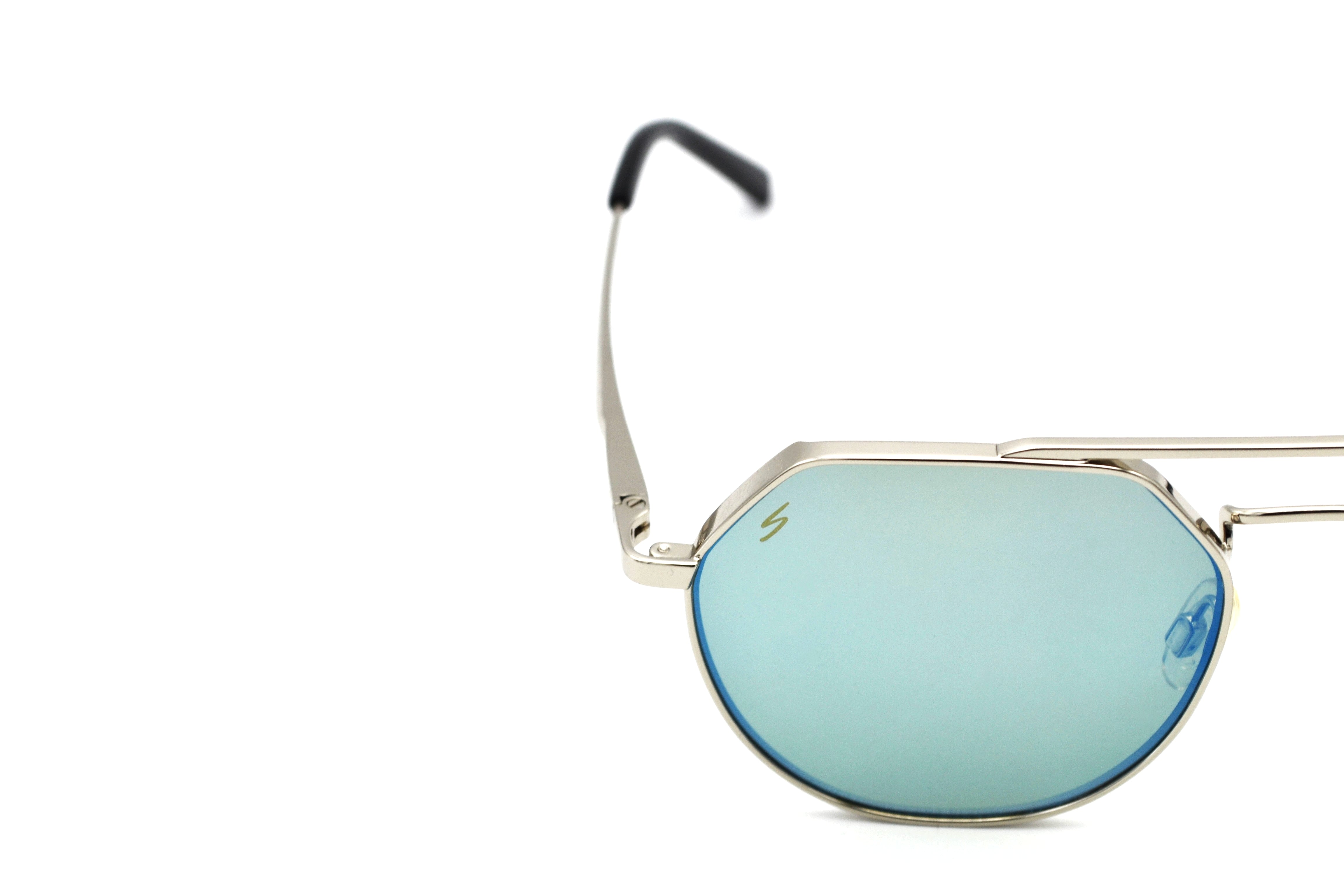 Gafas de sol Serengeti SHELBY SS533004 Diseño de metal plateado, unisex