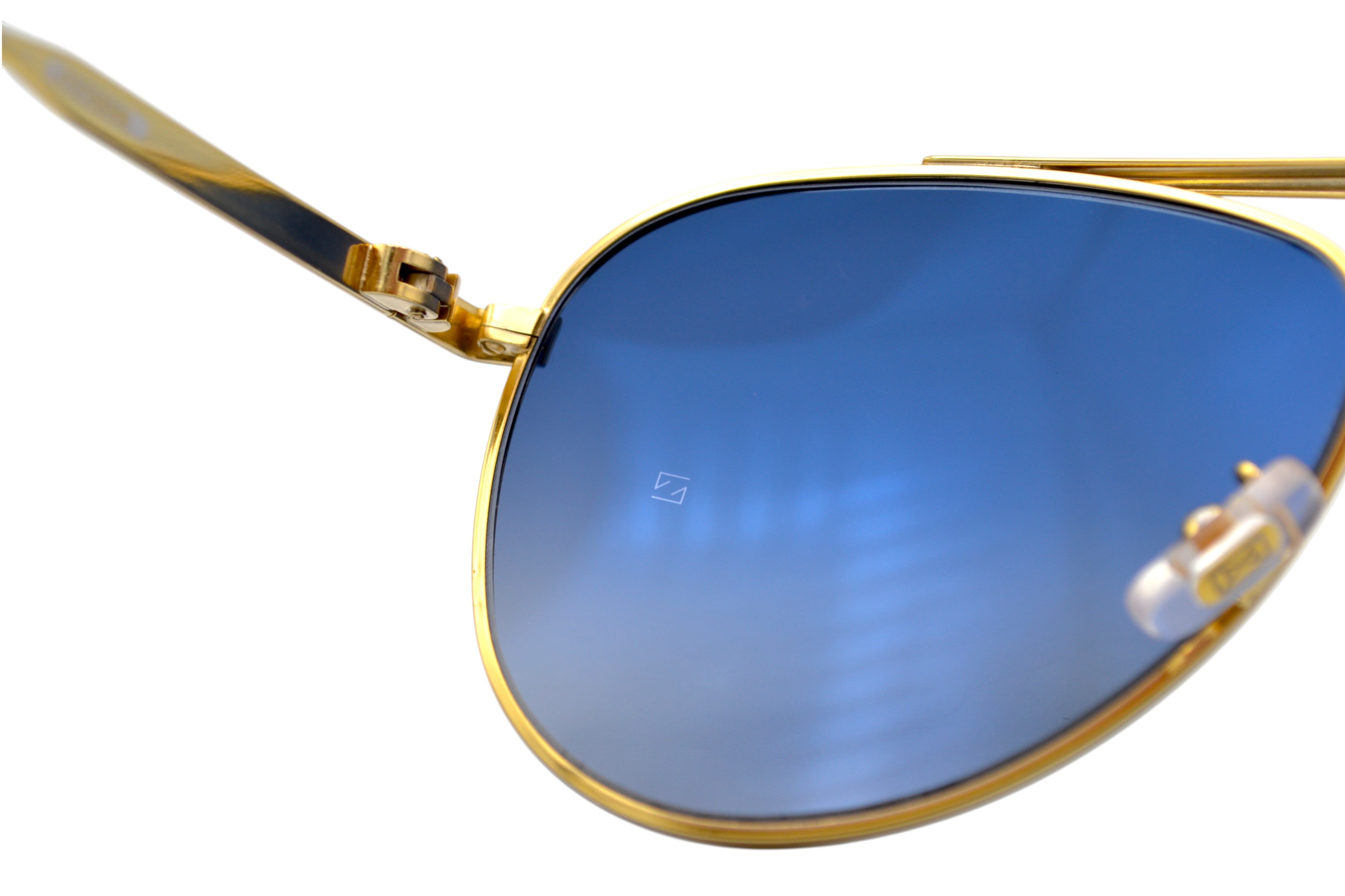 Gafas de sol Longines - LG0005H 30X Diseño clásico de Aviador, metal blanco para hombre