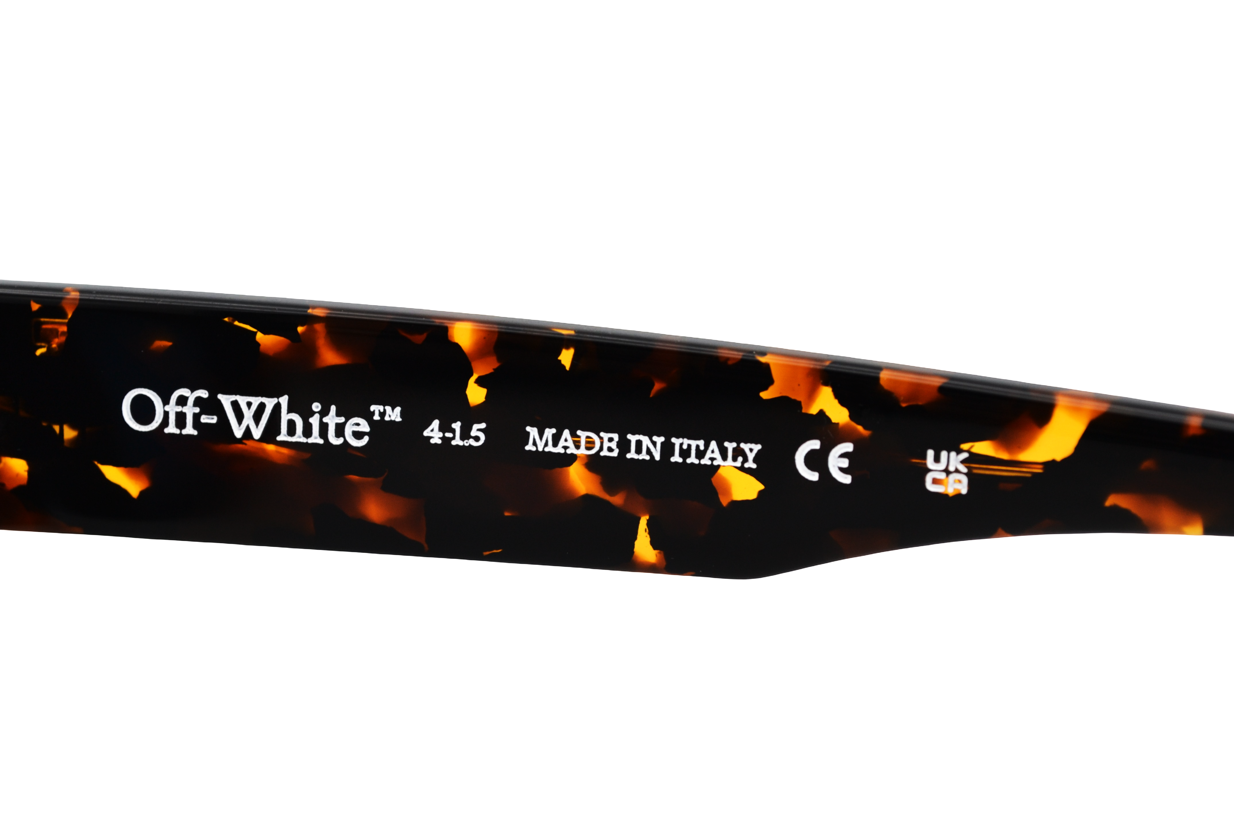Gafas de sol Off White - VIRGIL OERI008 - Diseño de Acetato negro, para hombre