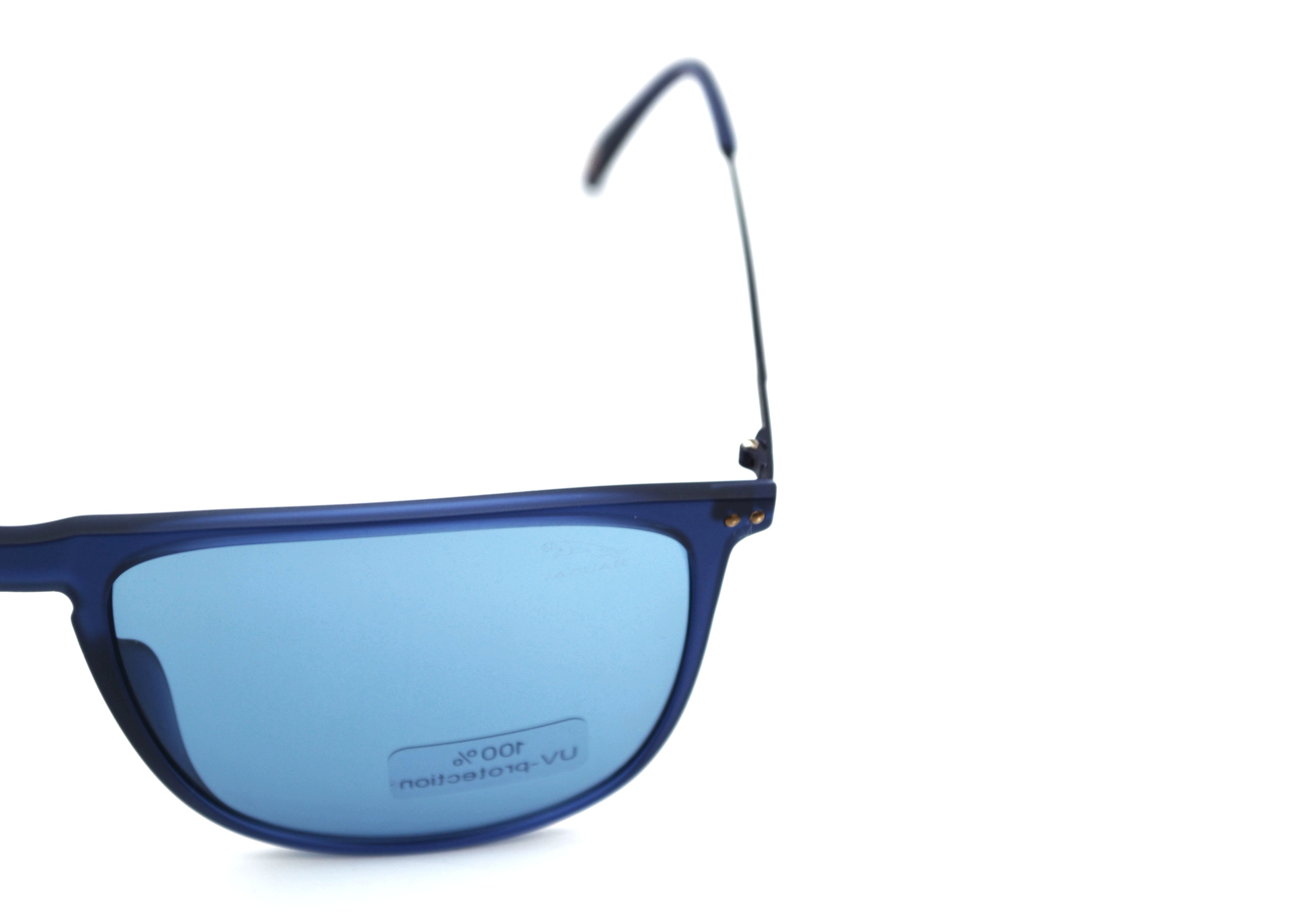 Jaguar Gafas de sol 37616-3100 - Diseño clásico de acetato clásico con montura y lentes azules para hombre