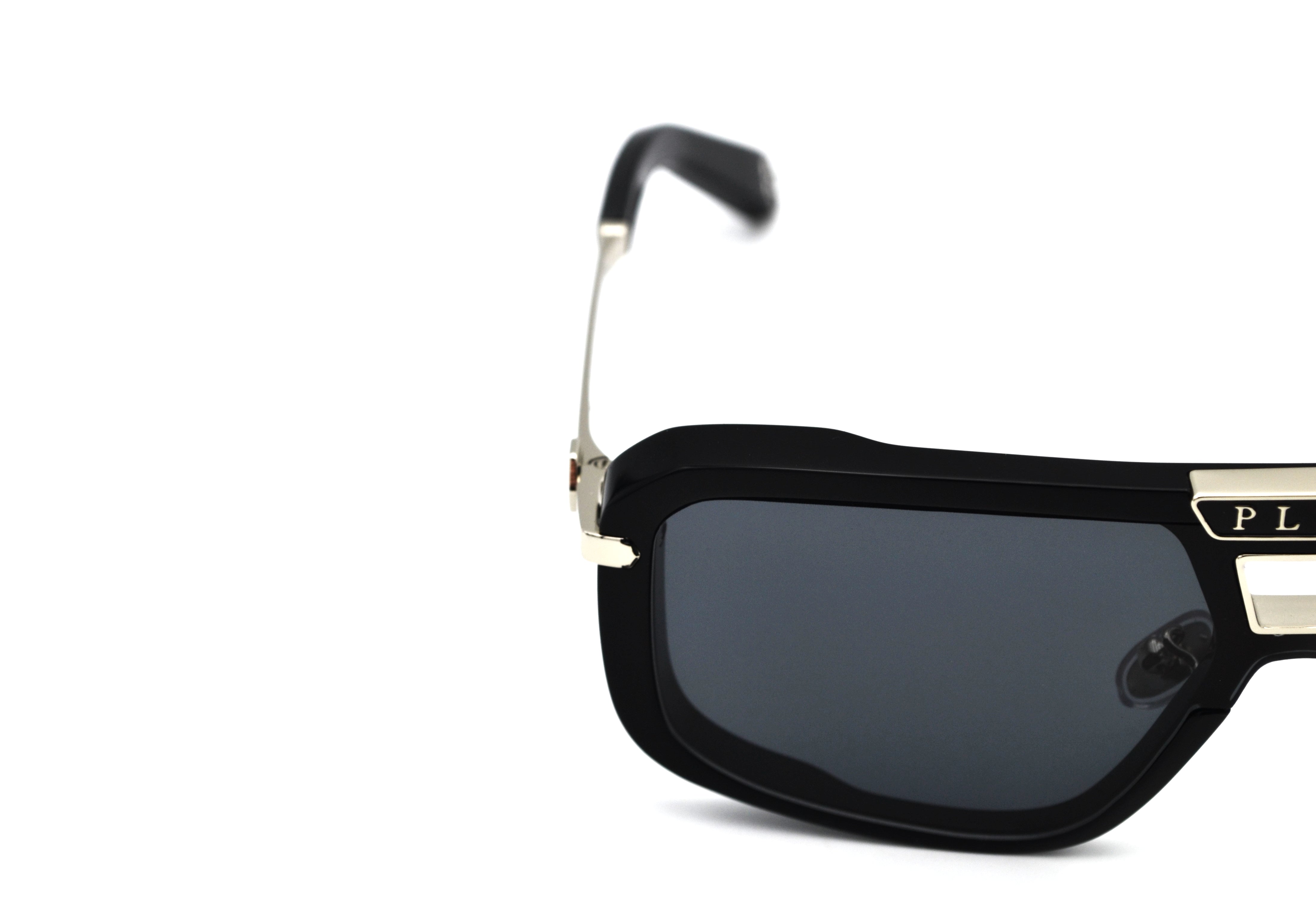 Philipp Plein Sunglasses - Plein Legacy SPP008, Acetate and silver metal design for men